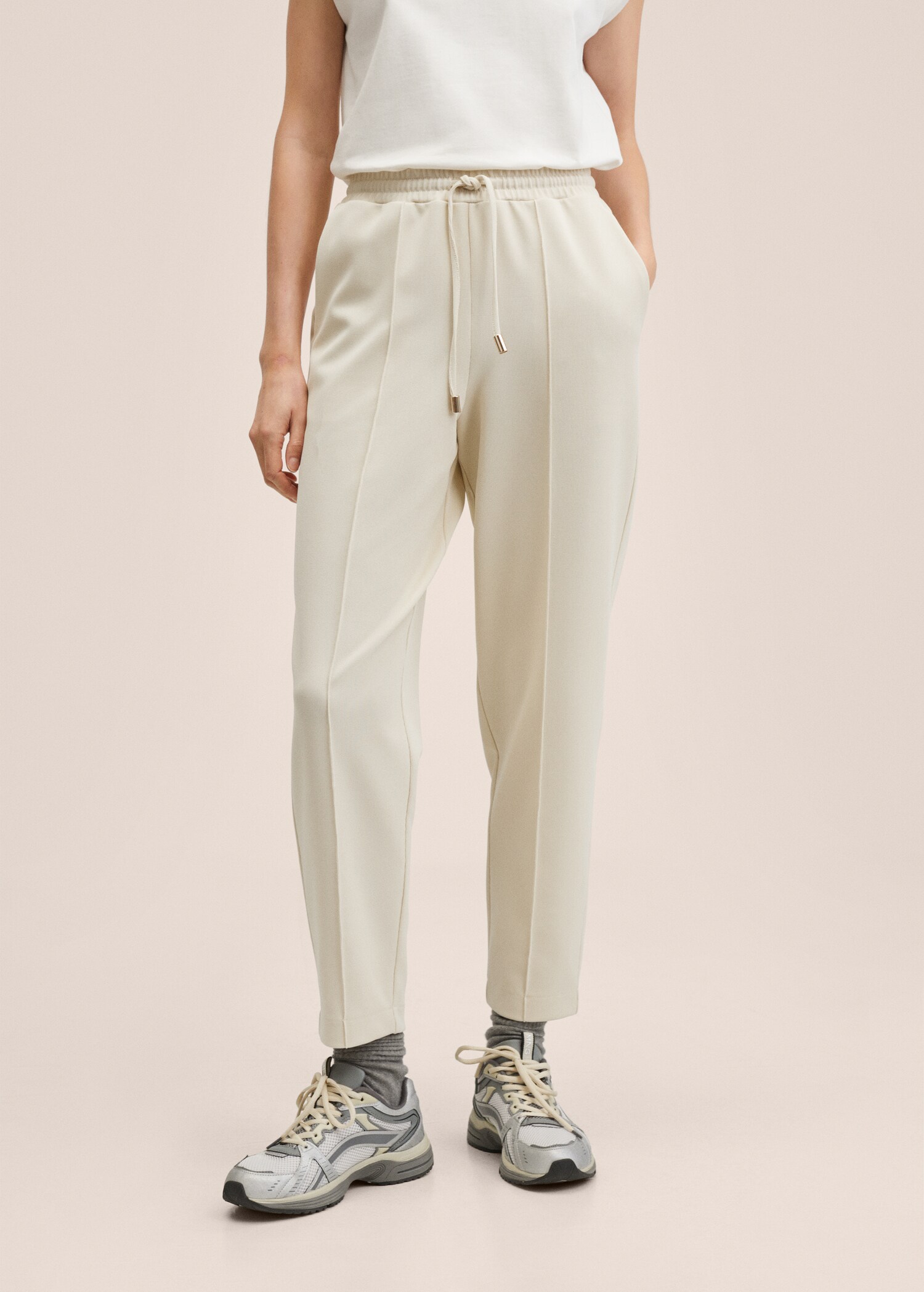 Texturierte Jogger Pants - Mittlere Ansicht
