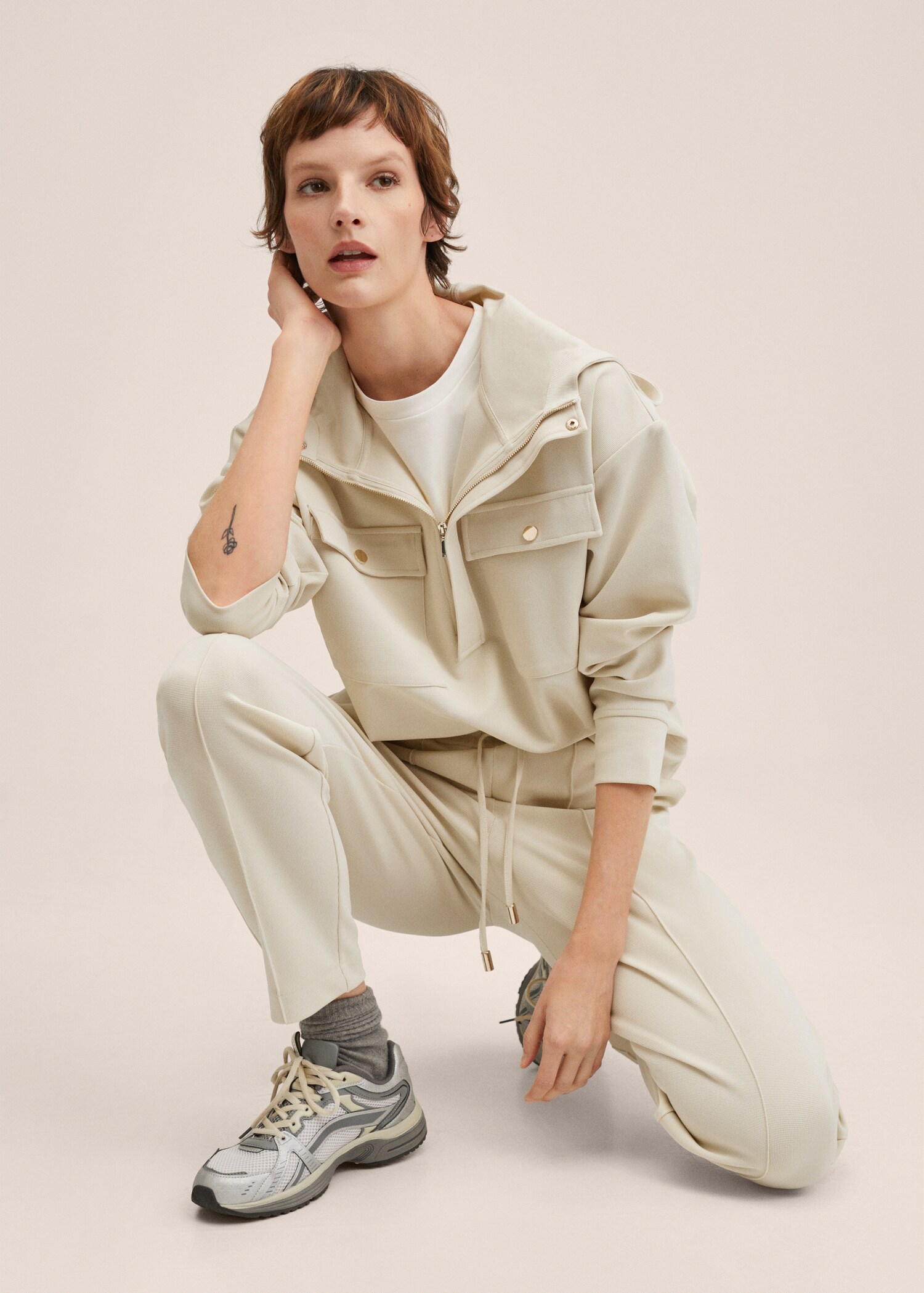 Texturierte Jogger Pants - Detail des Artikels 2