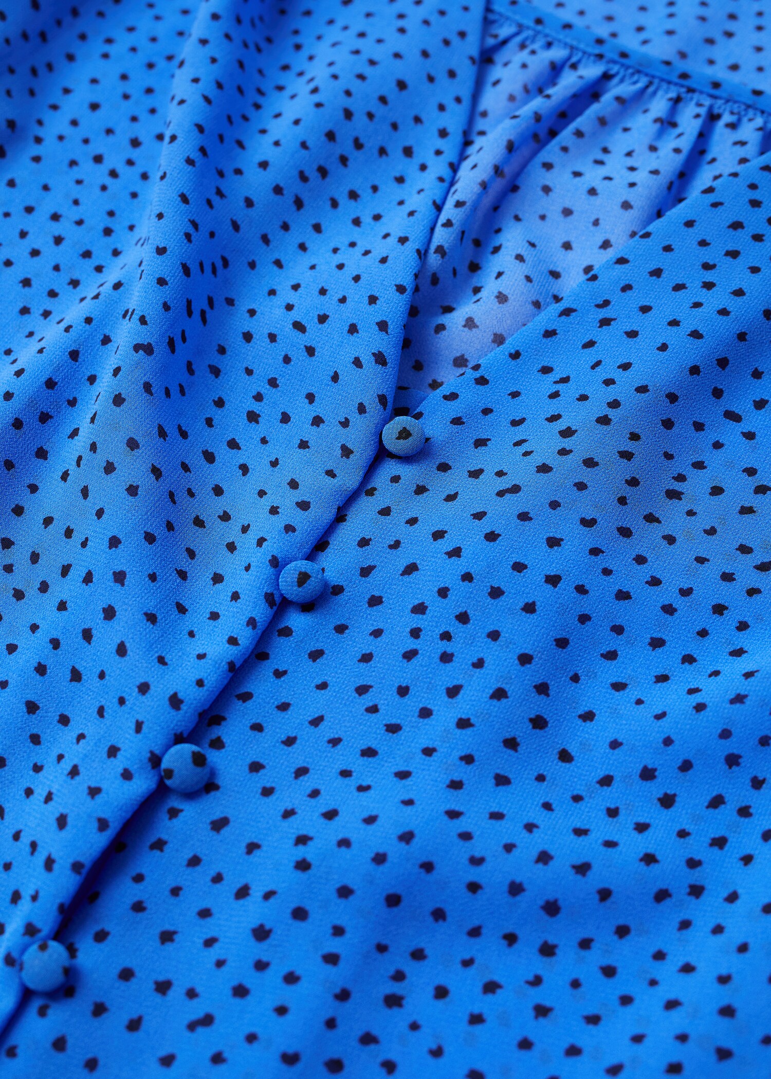 Blusa manga abullonada estampada - Detalle del artículo 8
