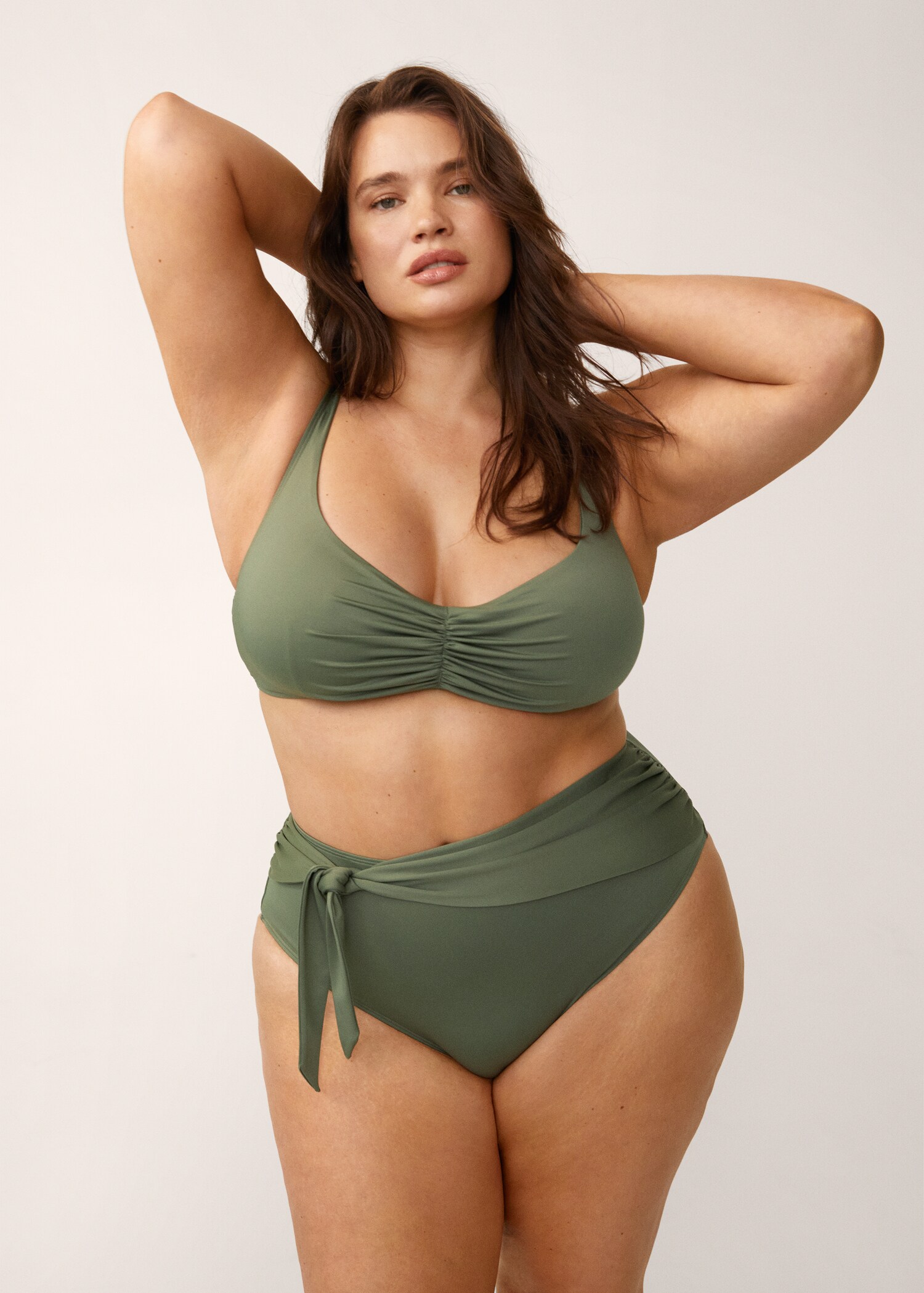 Draped bikini top - Medium plane