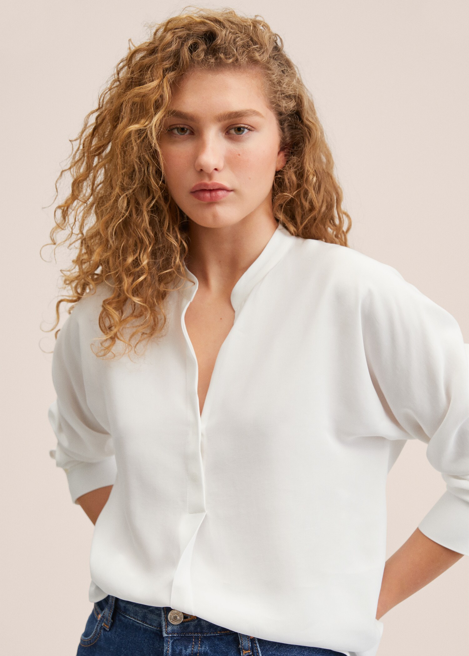 Oversized flowy lyocell  - Details of the article 1