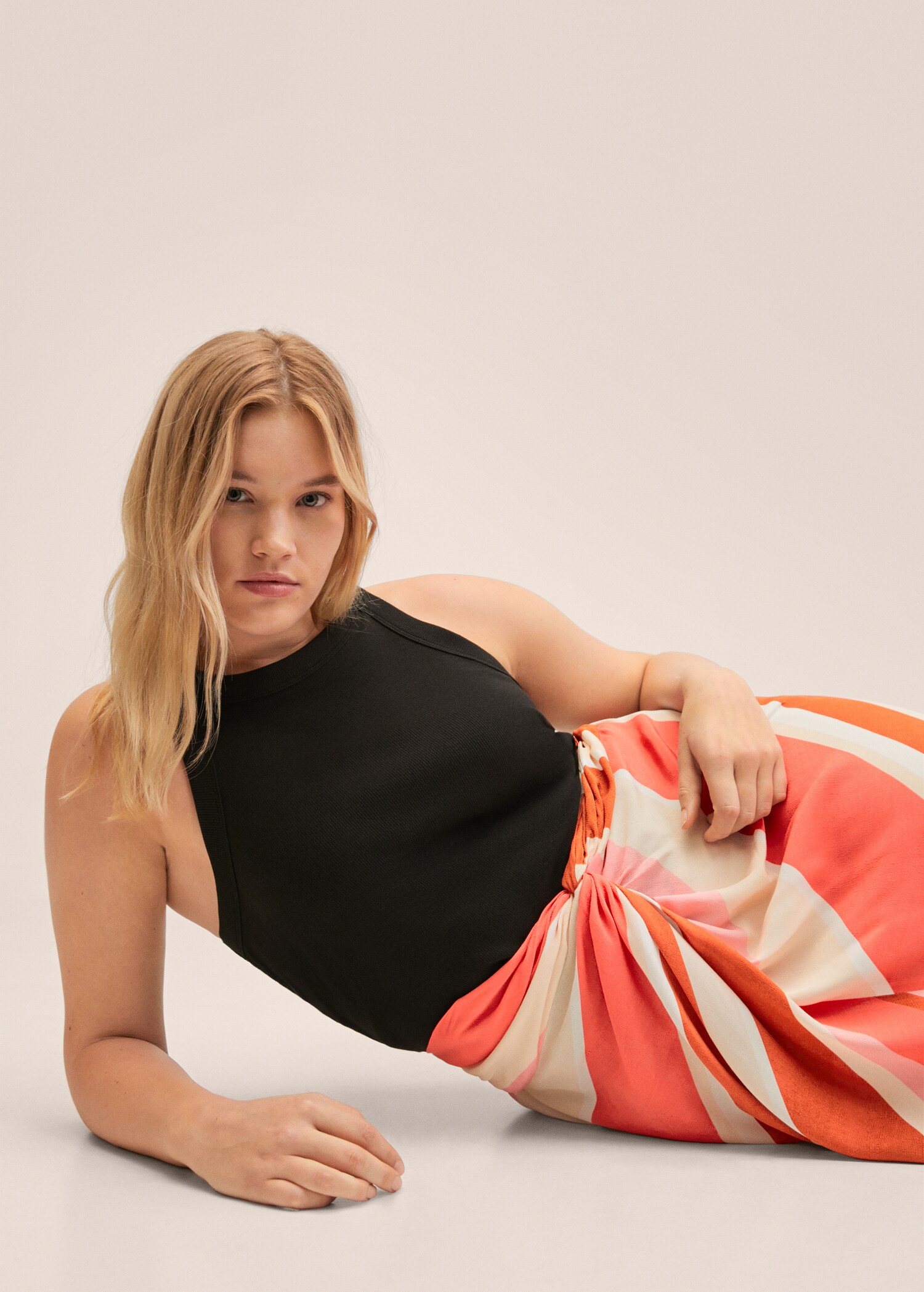 Knot printed skirt - Details of the article 4