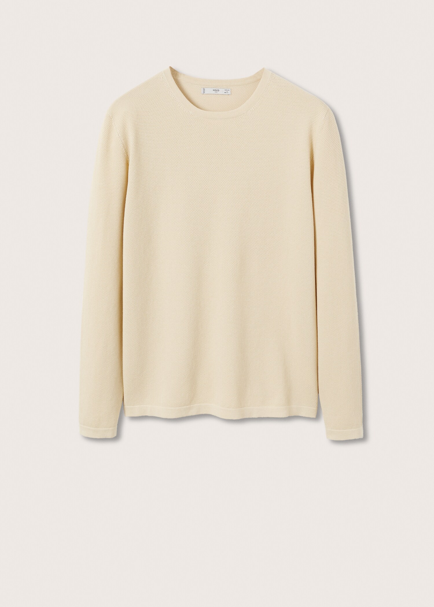 Fine-knit cotton sweater - Article without model