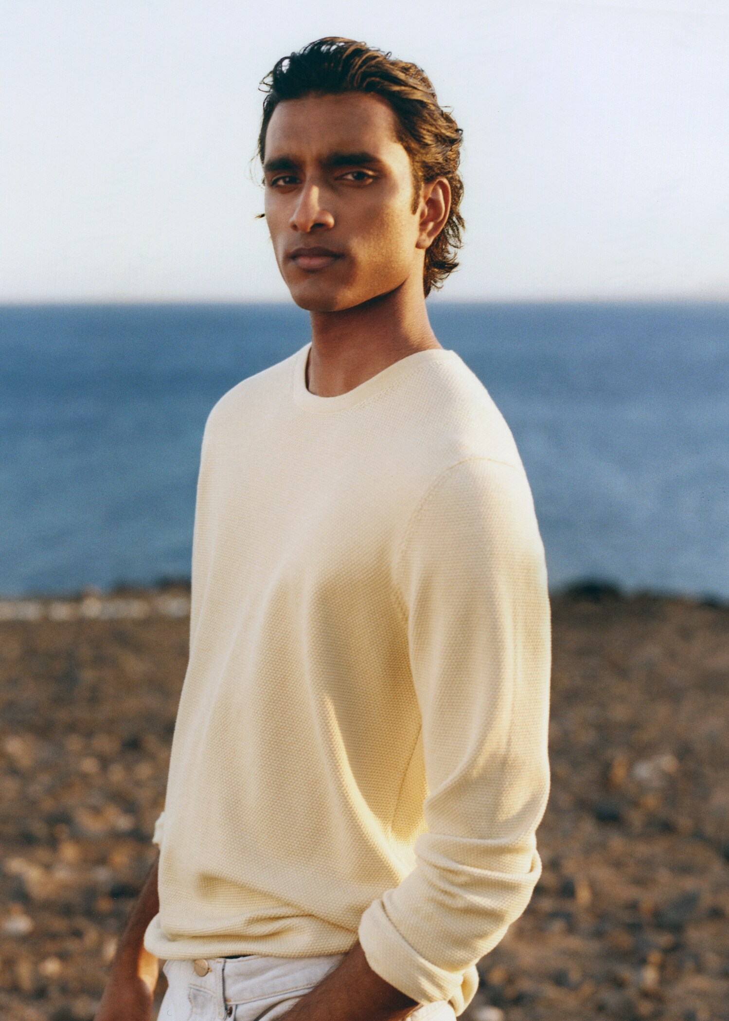 Fine-knit cotton sweater - Details of the article 5