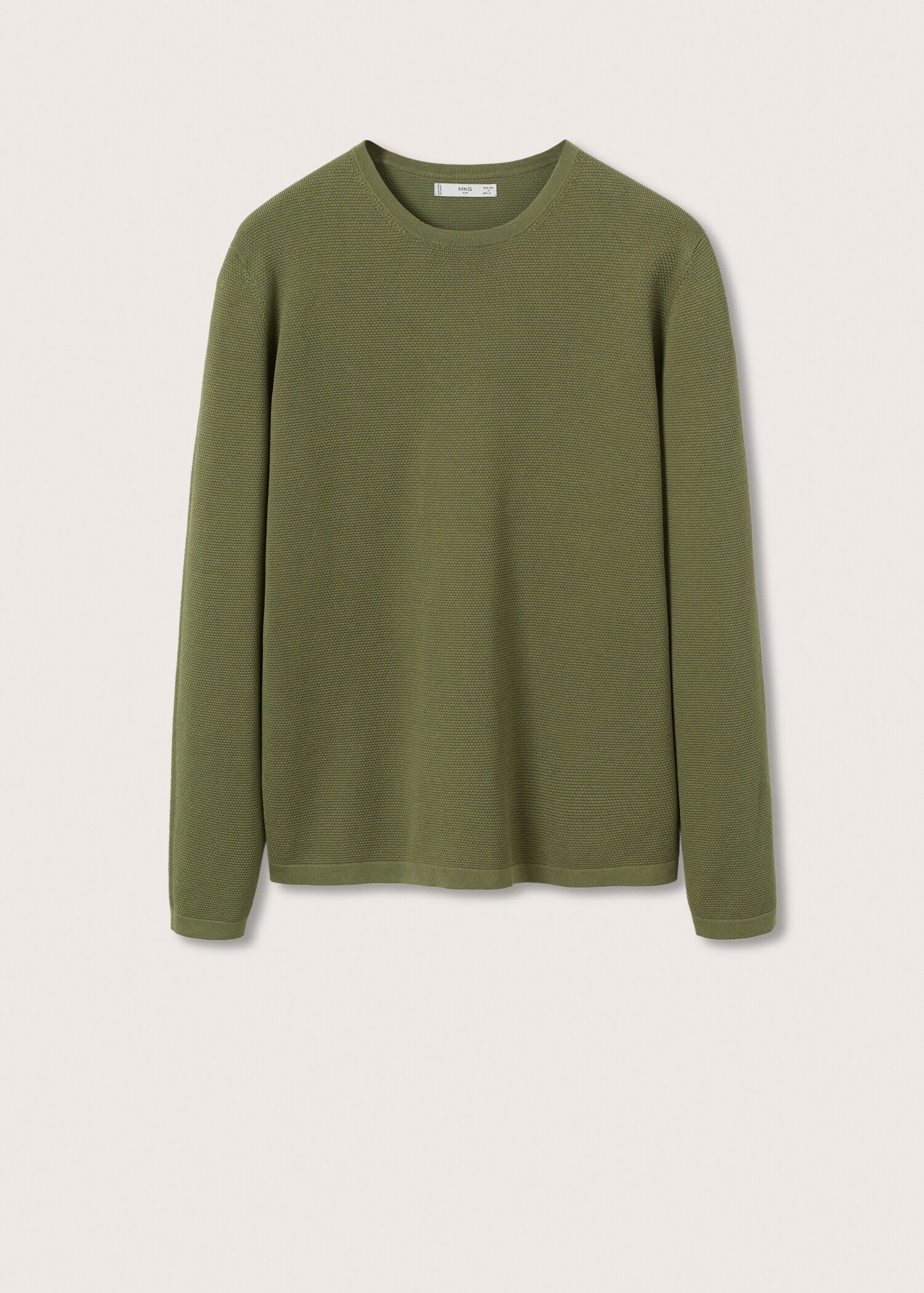 Fine-knit cotton sweater - Article without model