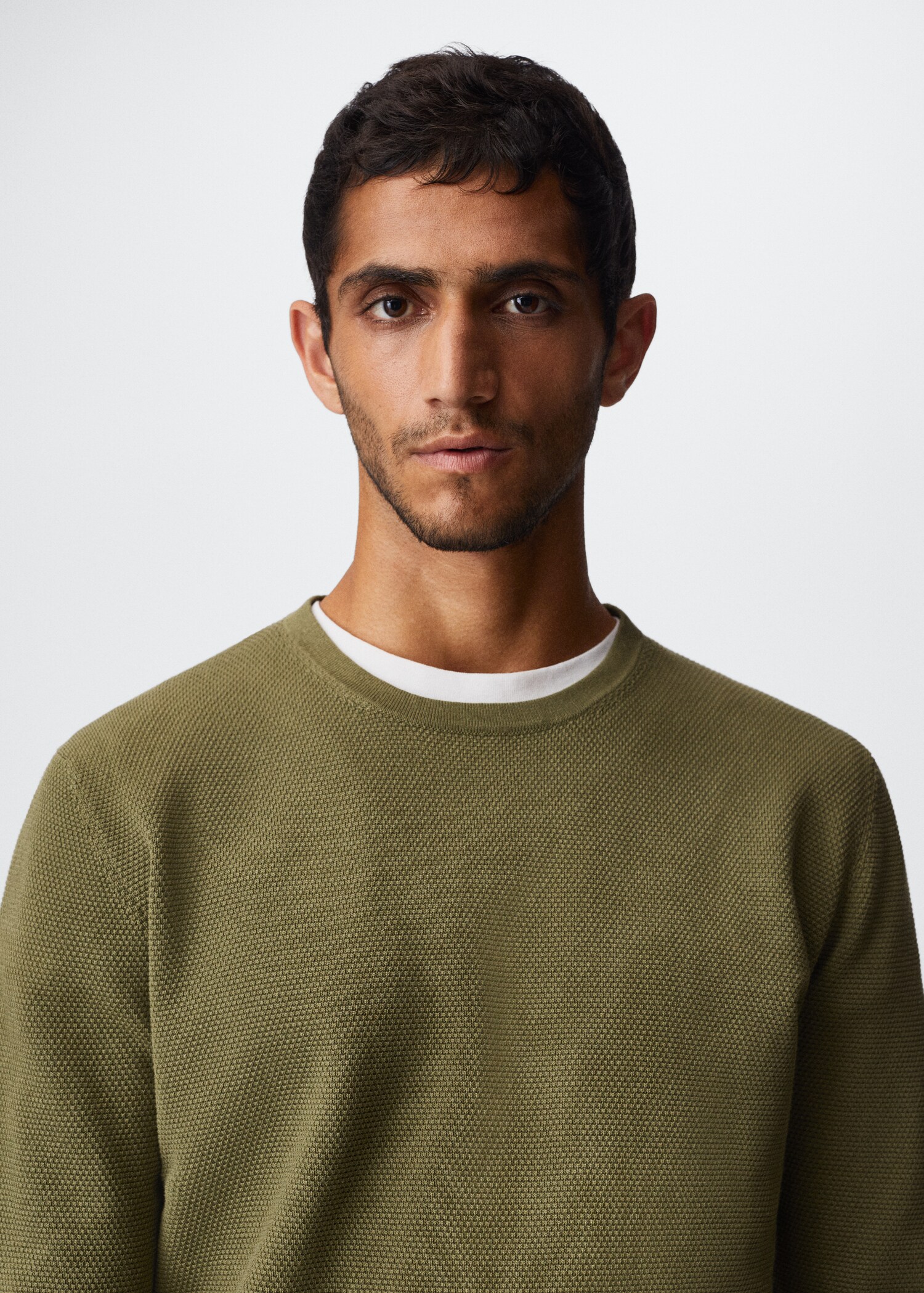 Fine-knit cotton sweater - Details of the article 1