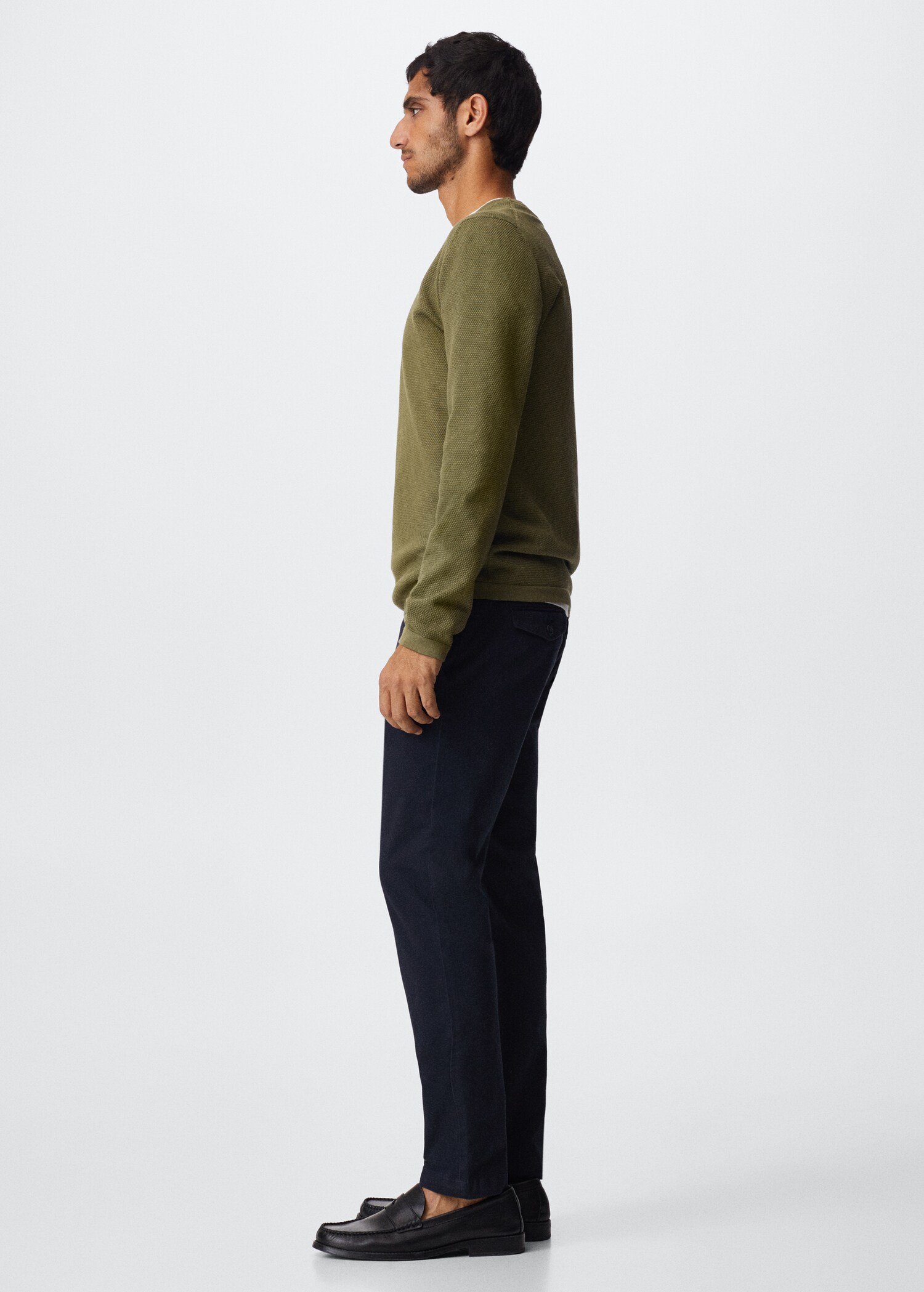 Fine-knit cotton sweater - Details of the article 2