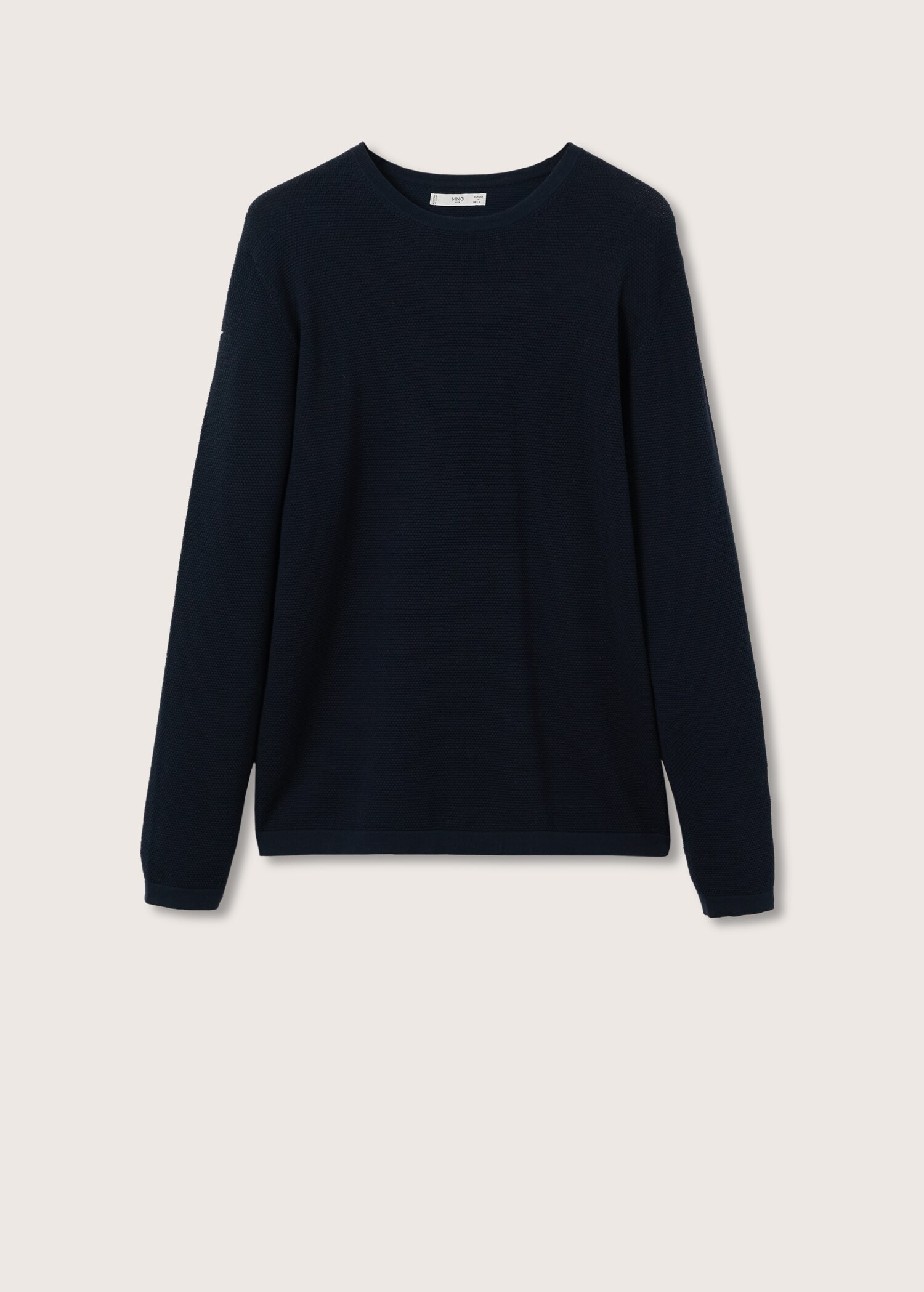 Fine-knit cotton sweater - Article without model