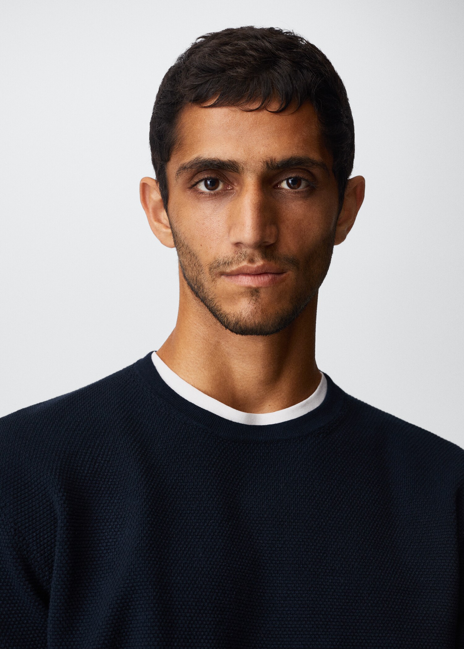 Fine-knit cotton sweater - Details of the article 1