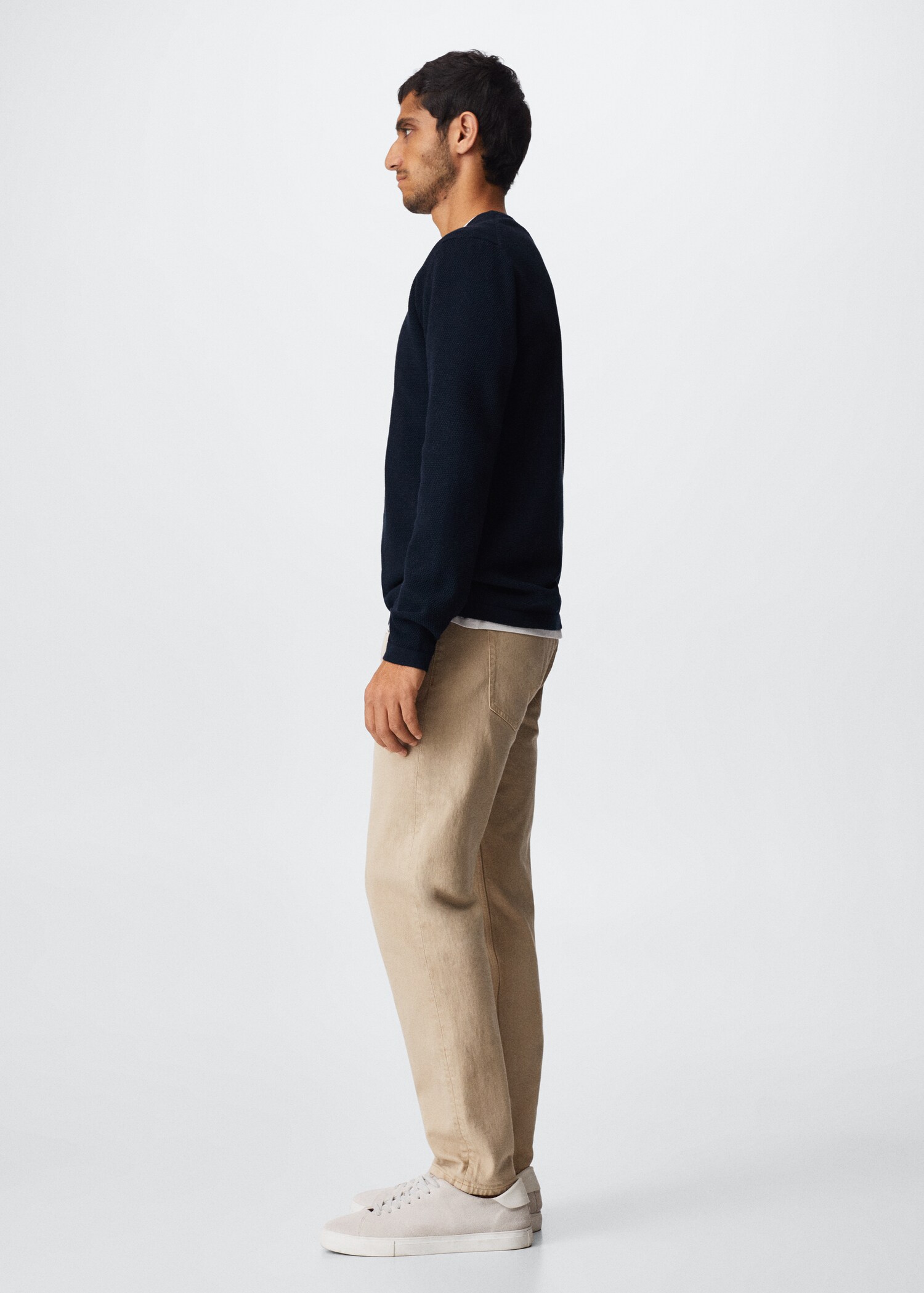 Fine-knit cotton sweater - Details of the article 2