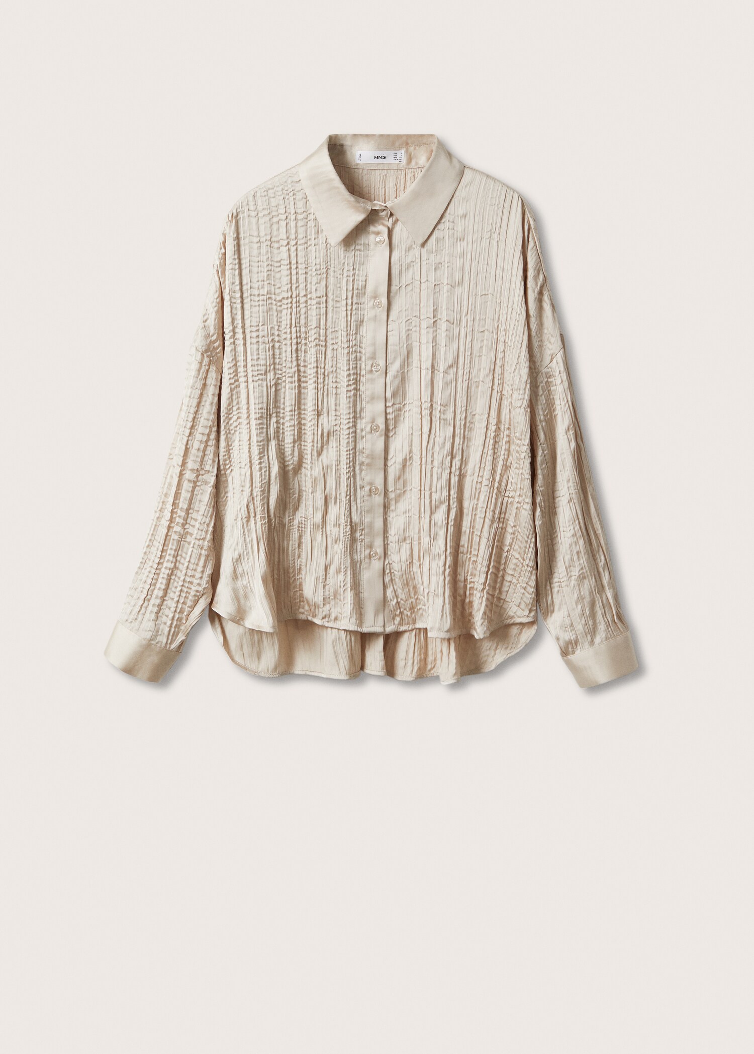 Camisa satinada oversize - Artículo sin modelo