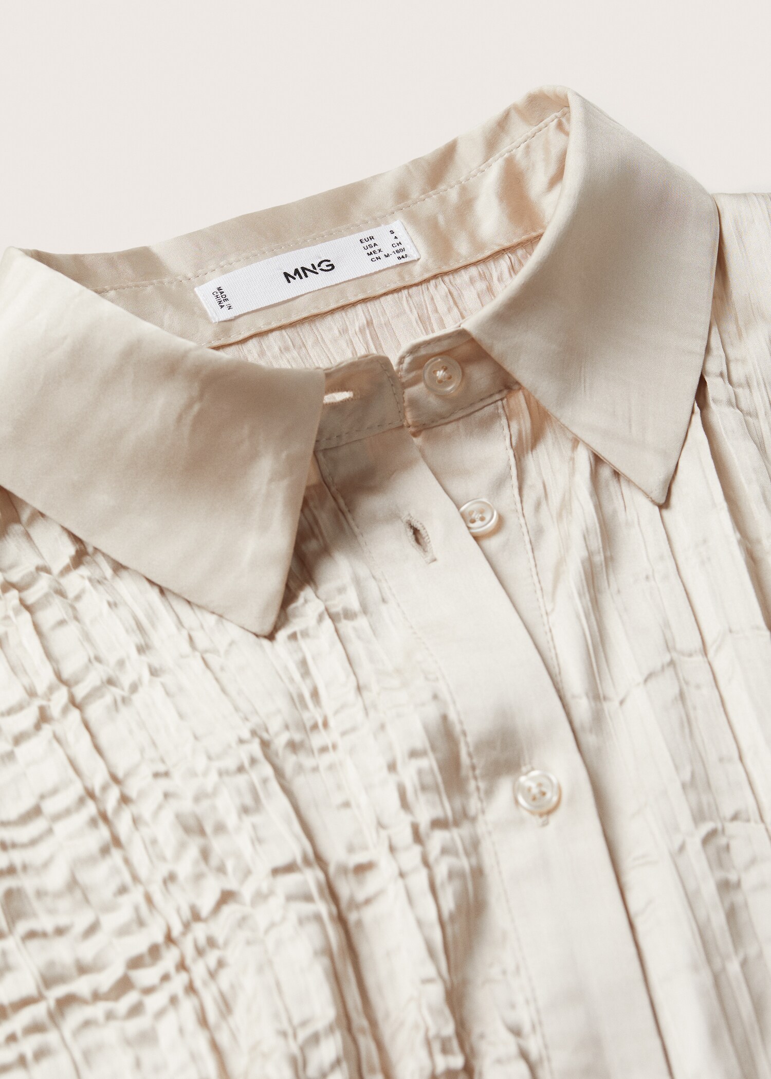 Camisa satinada oversize - Detalle del artículo 8