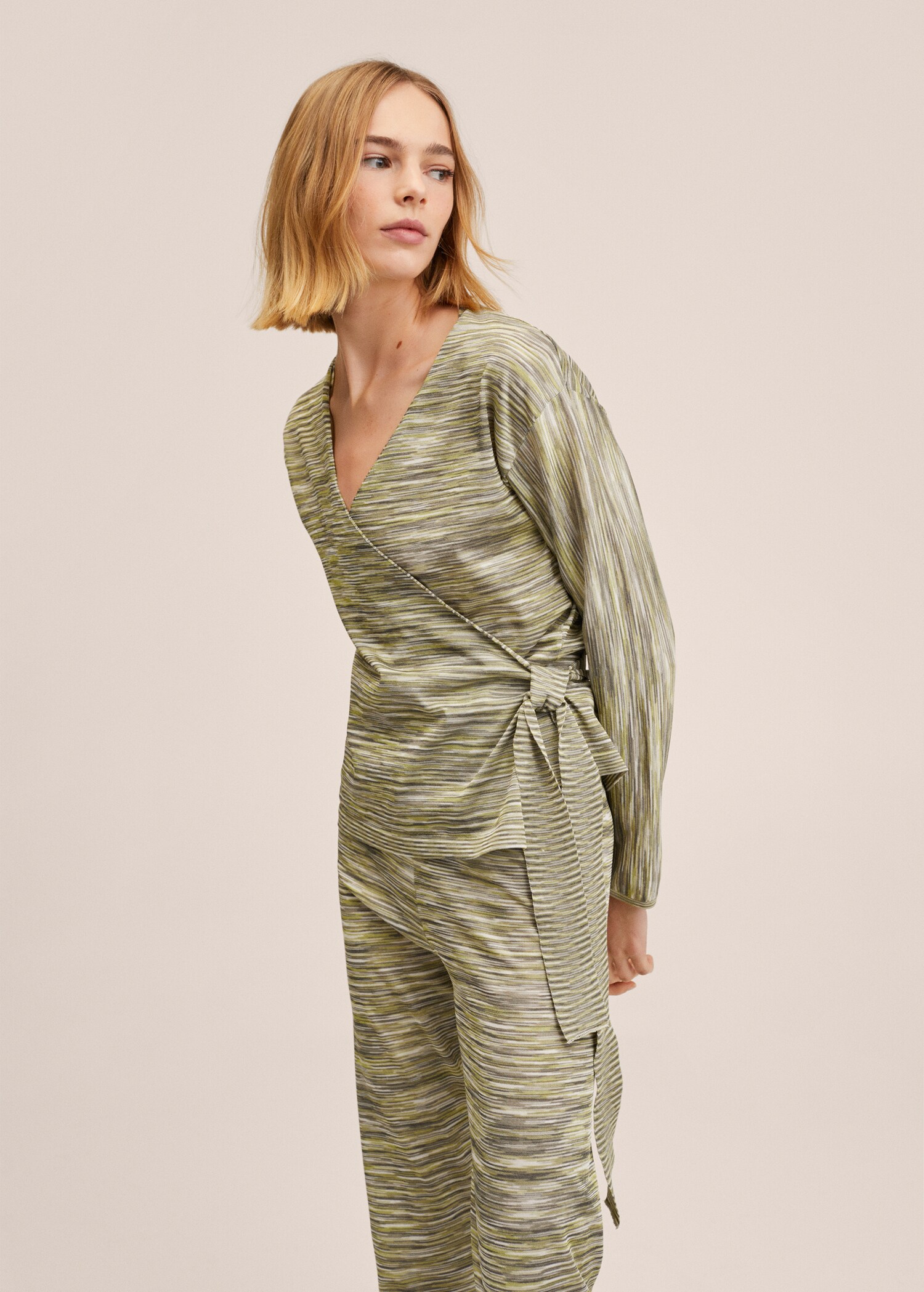 Printed knitwear cardigan - Medium plane