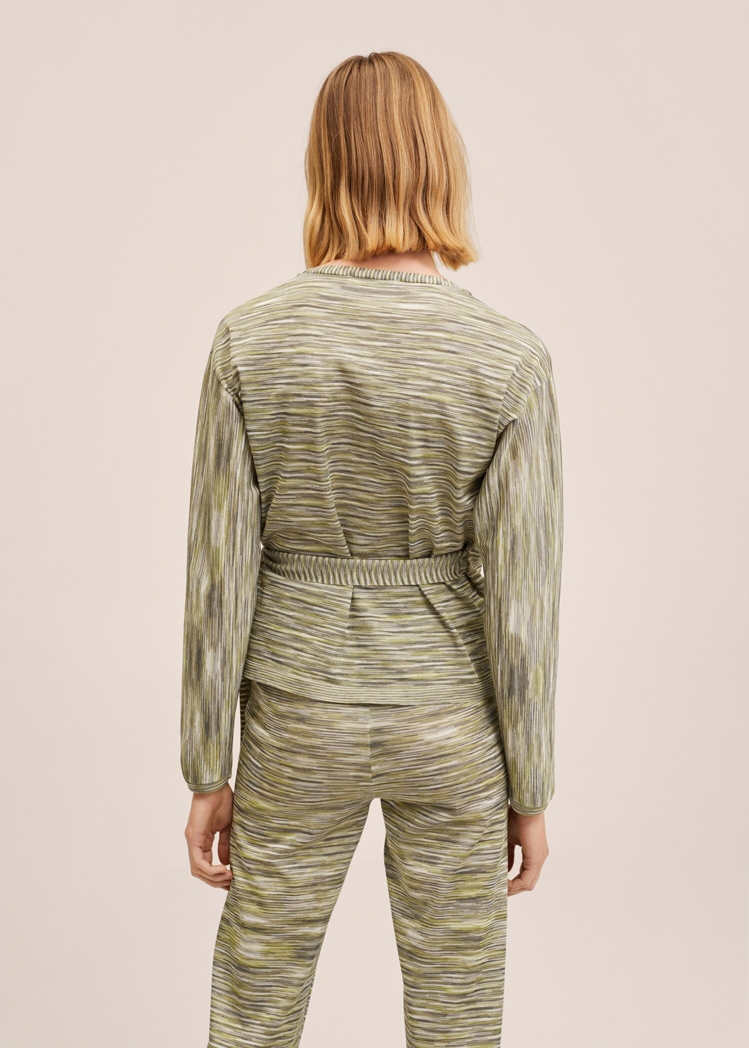 Printed knitwear cardigan - Reverse of the article