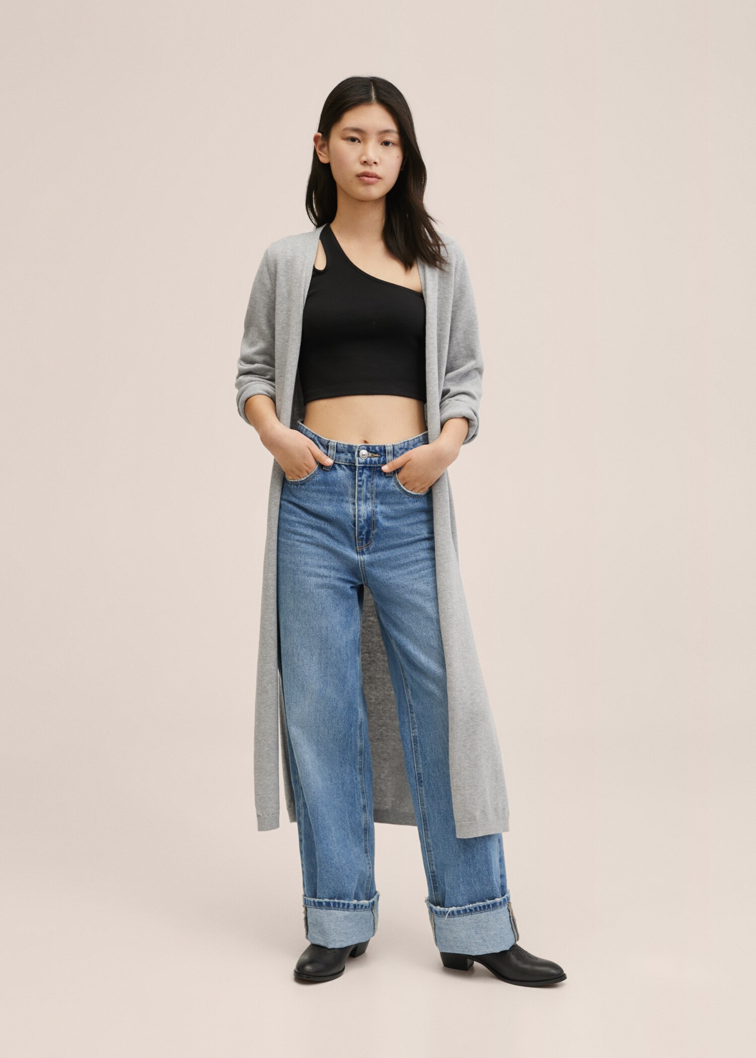Cotton-blend cardigan - Medium plane