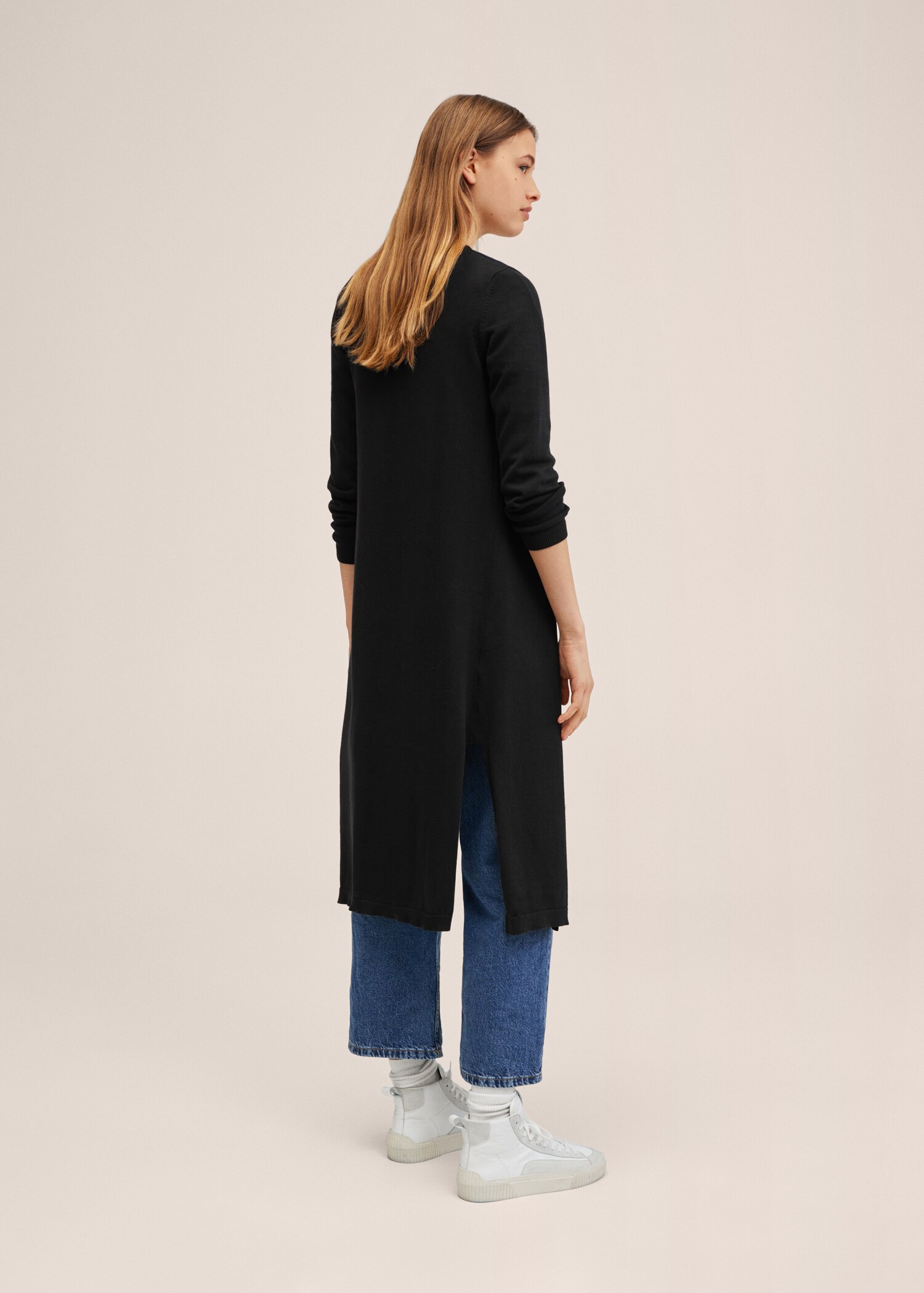 Cotton-blend cardigan - Reverse of the article