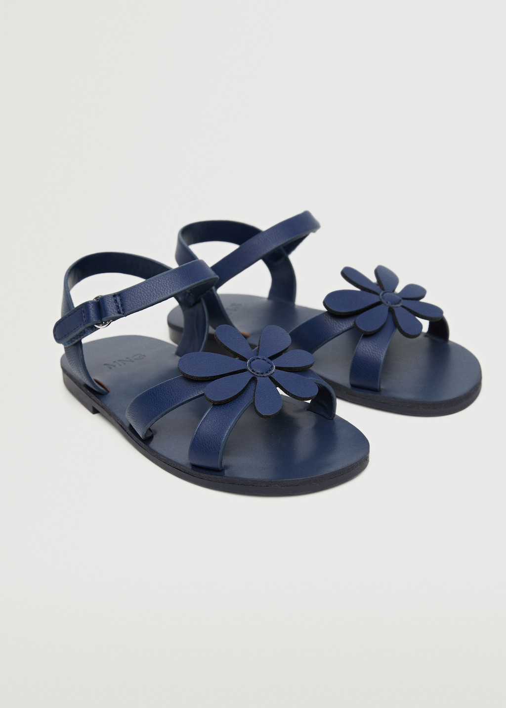 Floral applique flip flops store