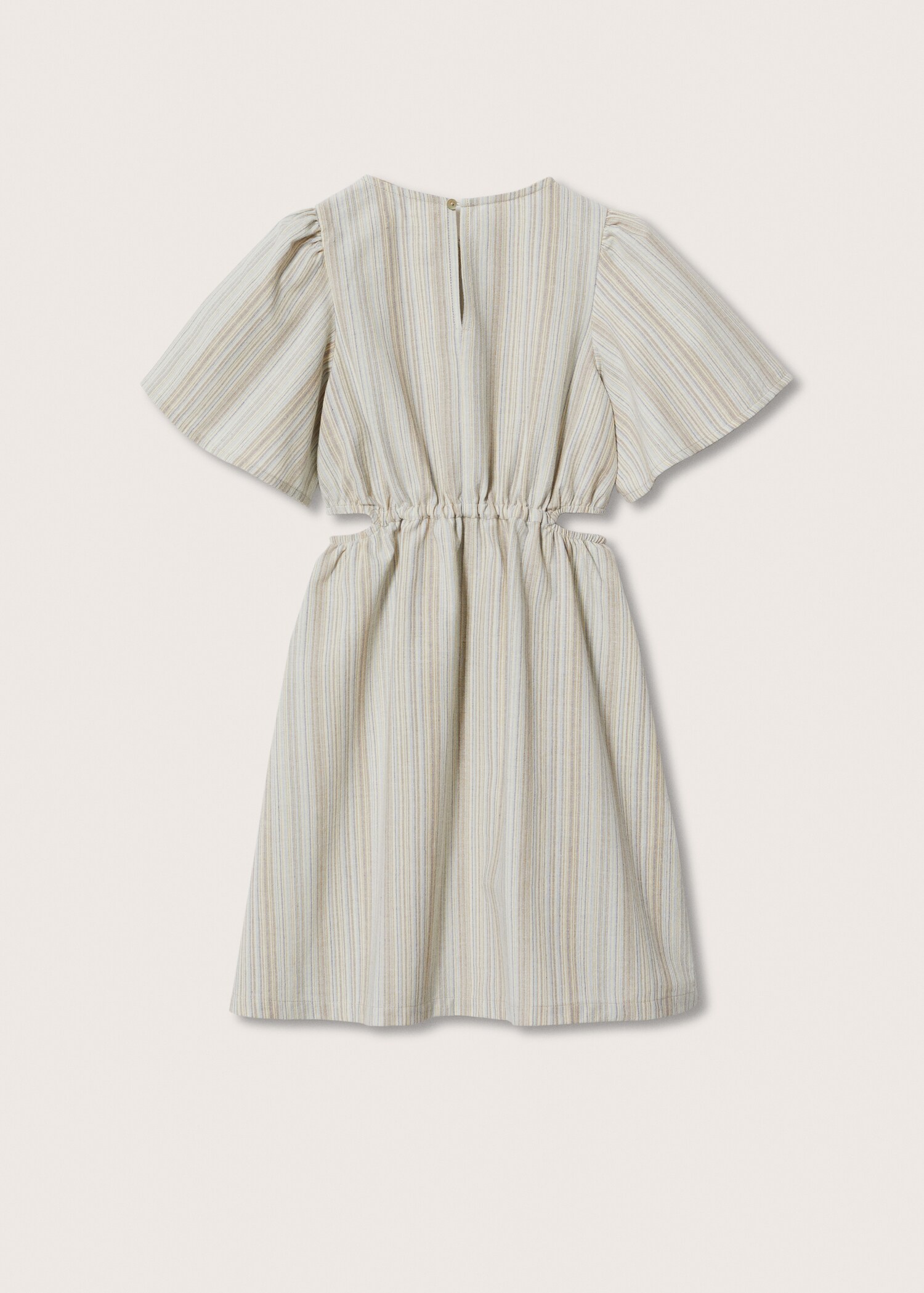Cut-out striped dress - Reverse of the article