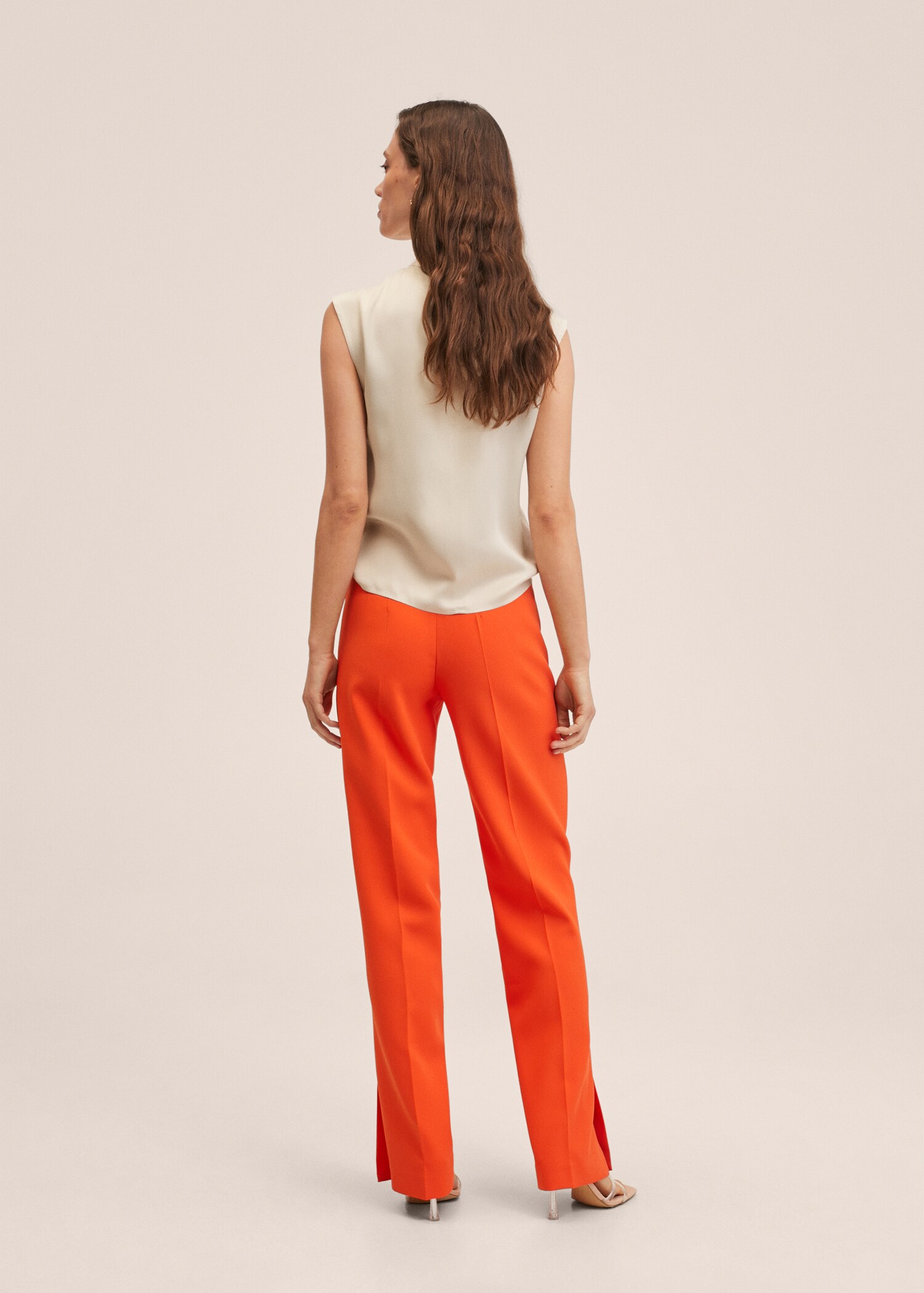 Button satin blouse - Reverse of the article