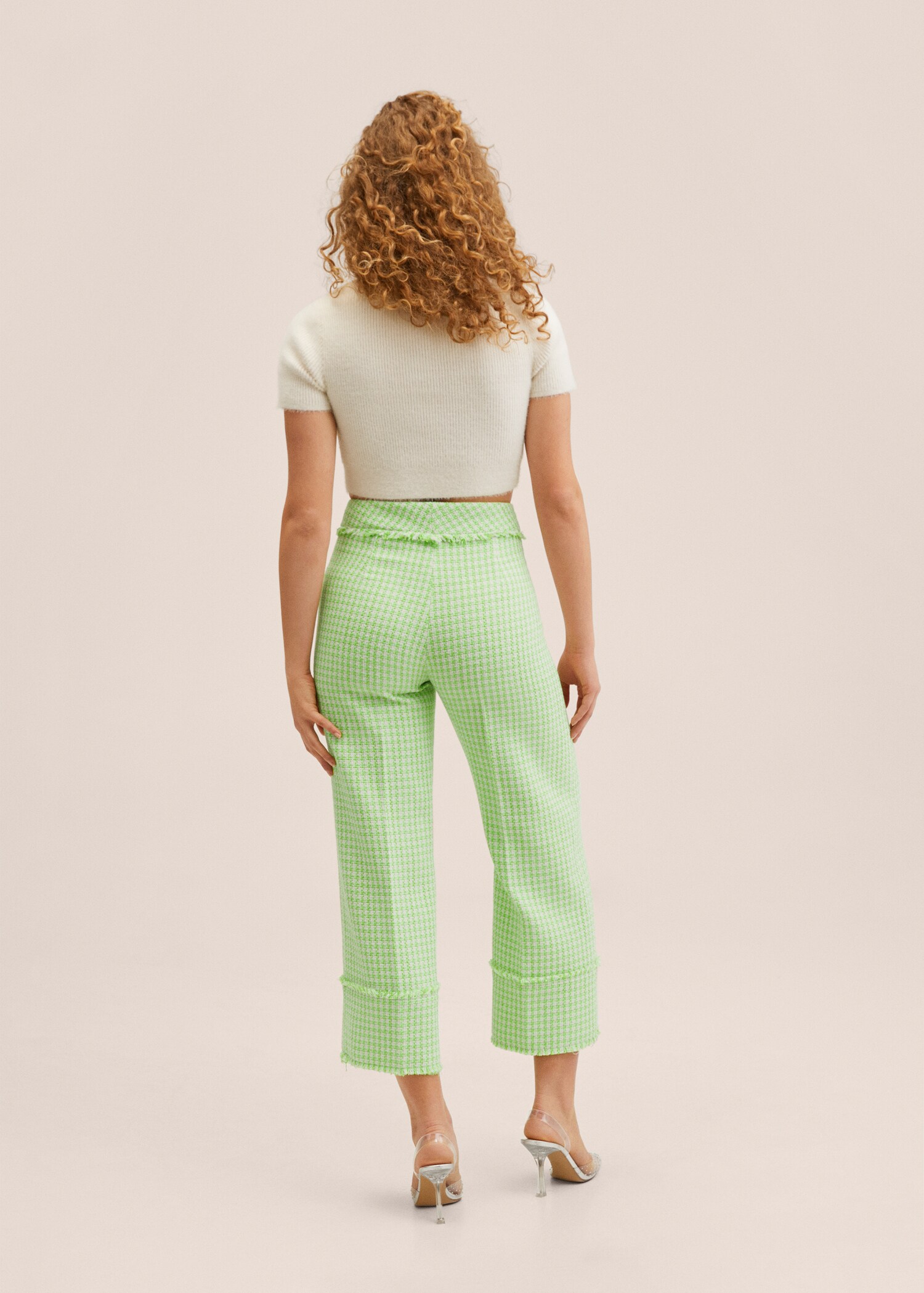 Tvídové kalhoty culottes - Zadní strana zboží