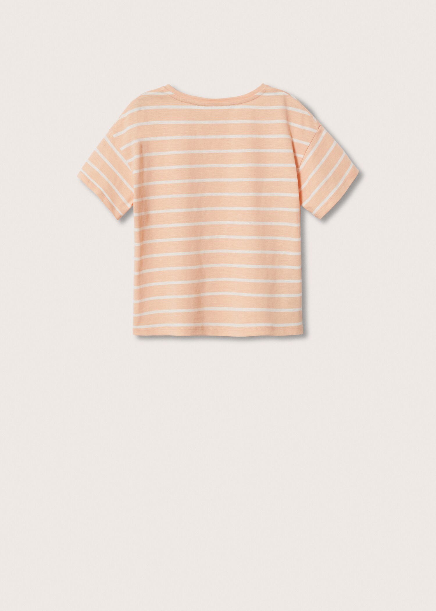 Striped cotton T-shirt - Reverse of the article