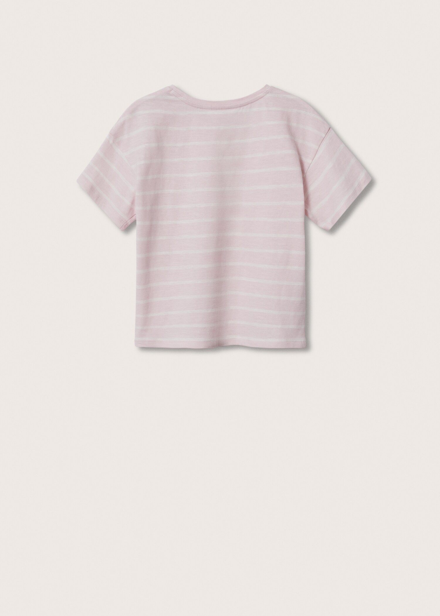 Striped cotton T-shirt - Reverse of the article