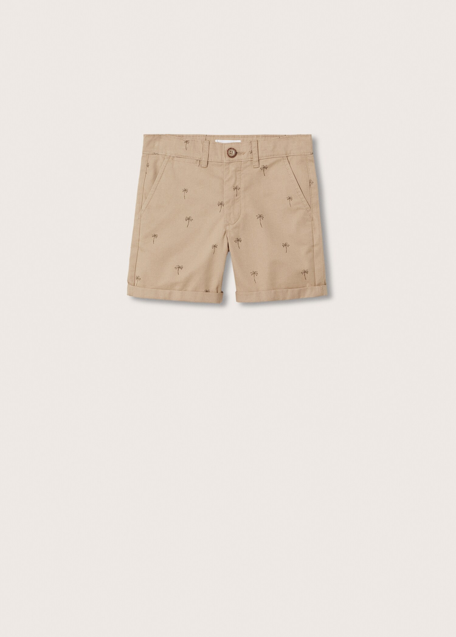 Printed cotton bermuda shorts - Article without model