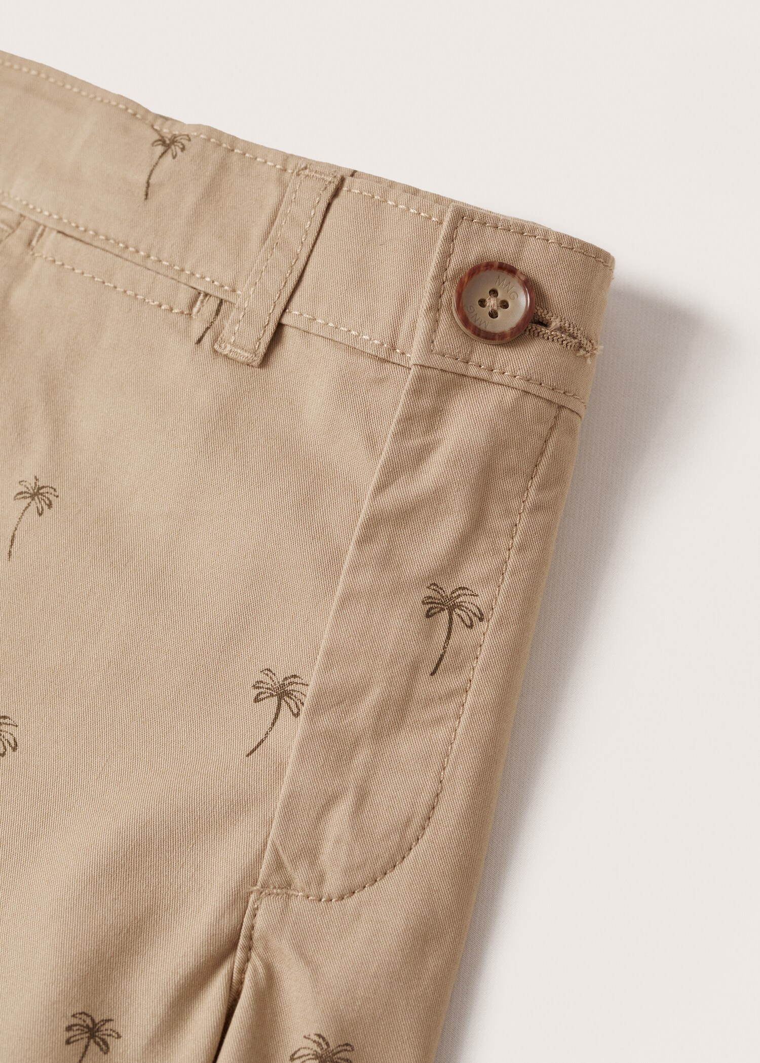 Printed cotton bermuda shorts - Details of the article 8
