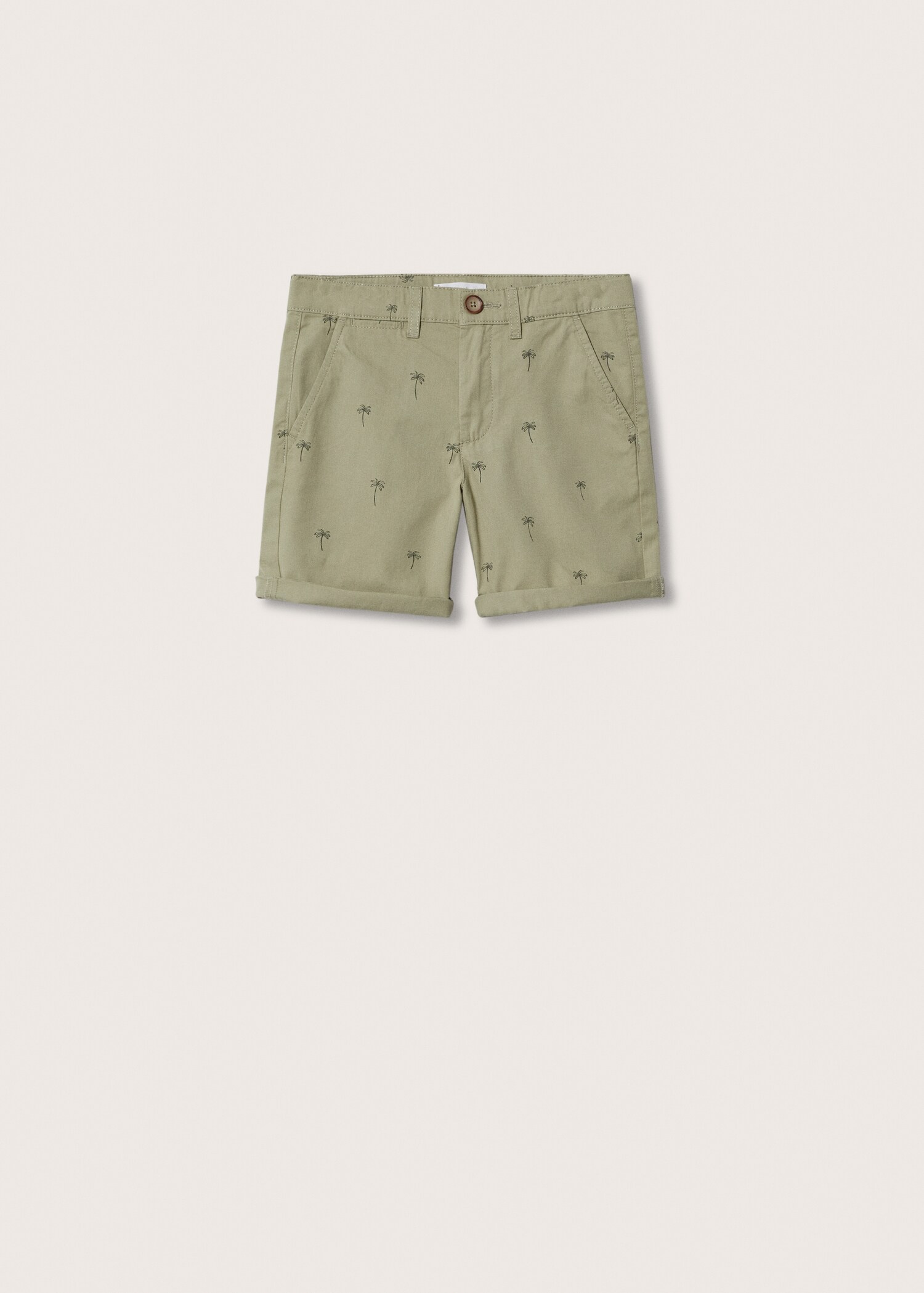 Printed cotton bermuda shorts - Article without model