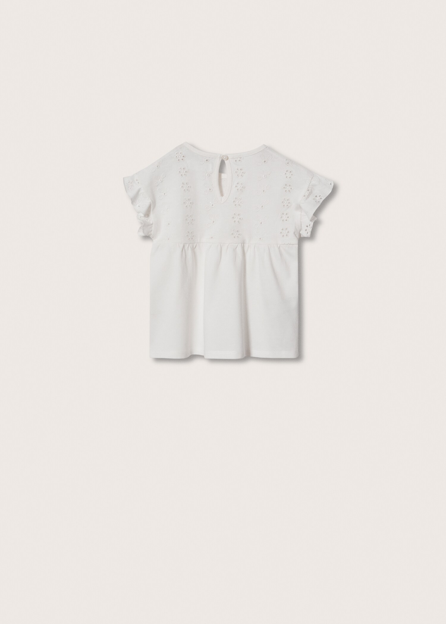 Swiss embroidery t-shirt - Reverse of the article