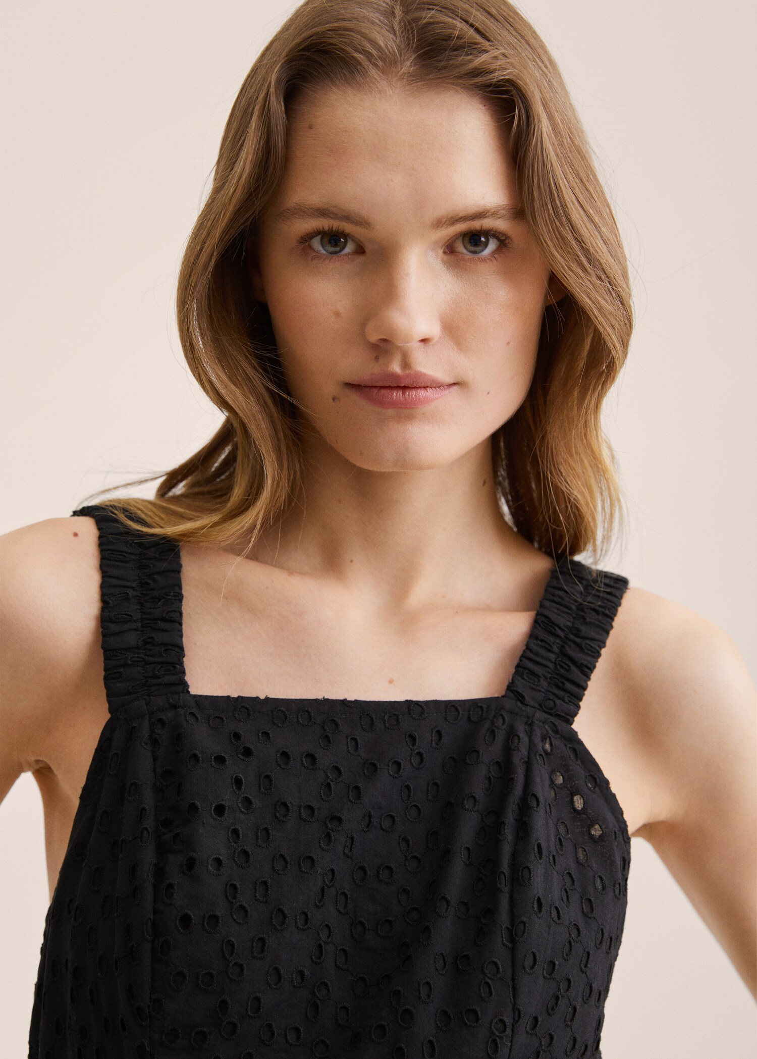 Swiss embroidery jumpsuit - Details of the article 1