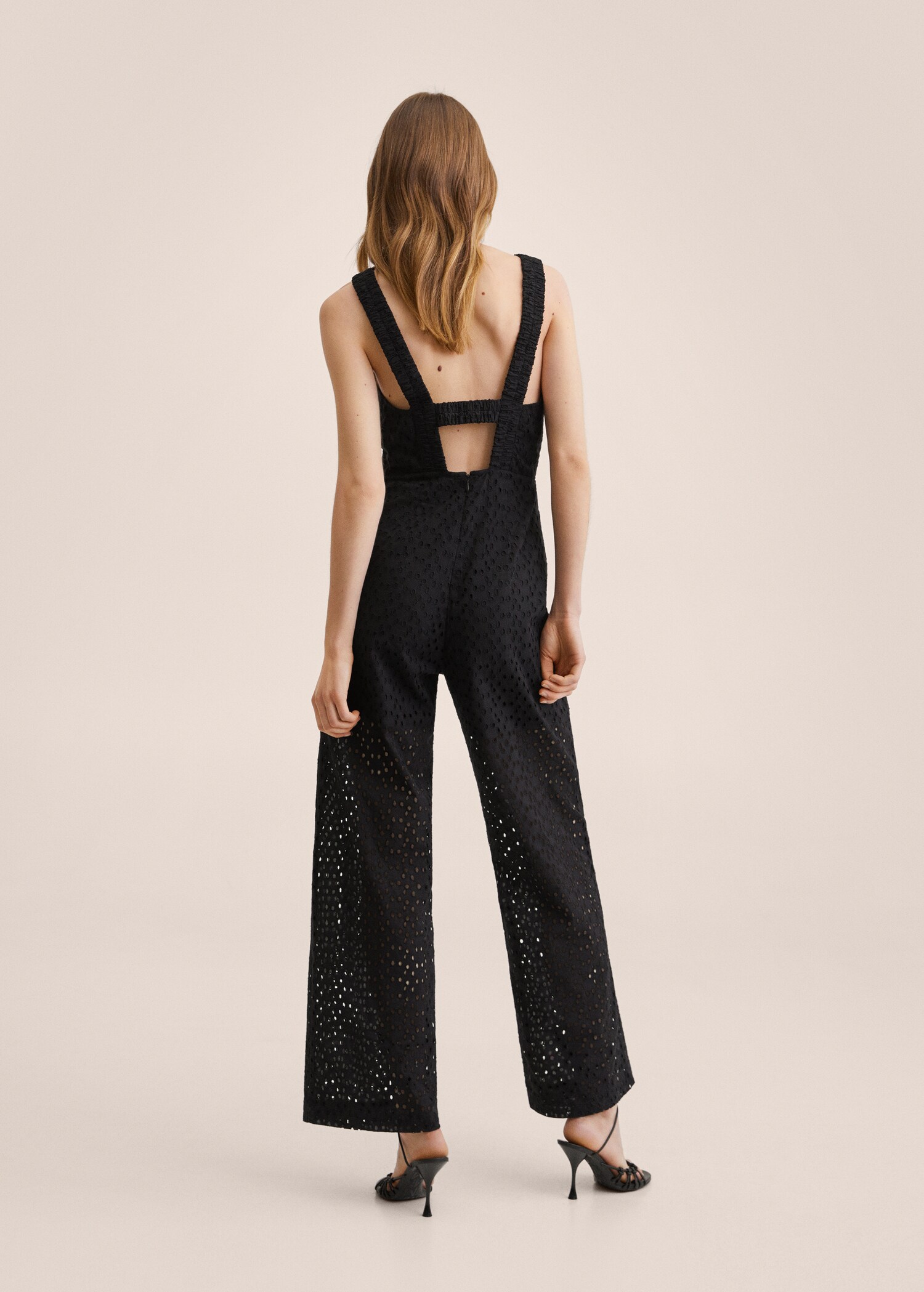 Swiss embroidery jumpsuit - Reverse of the article