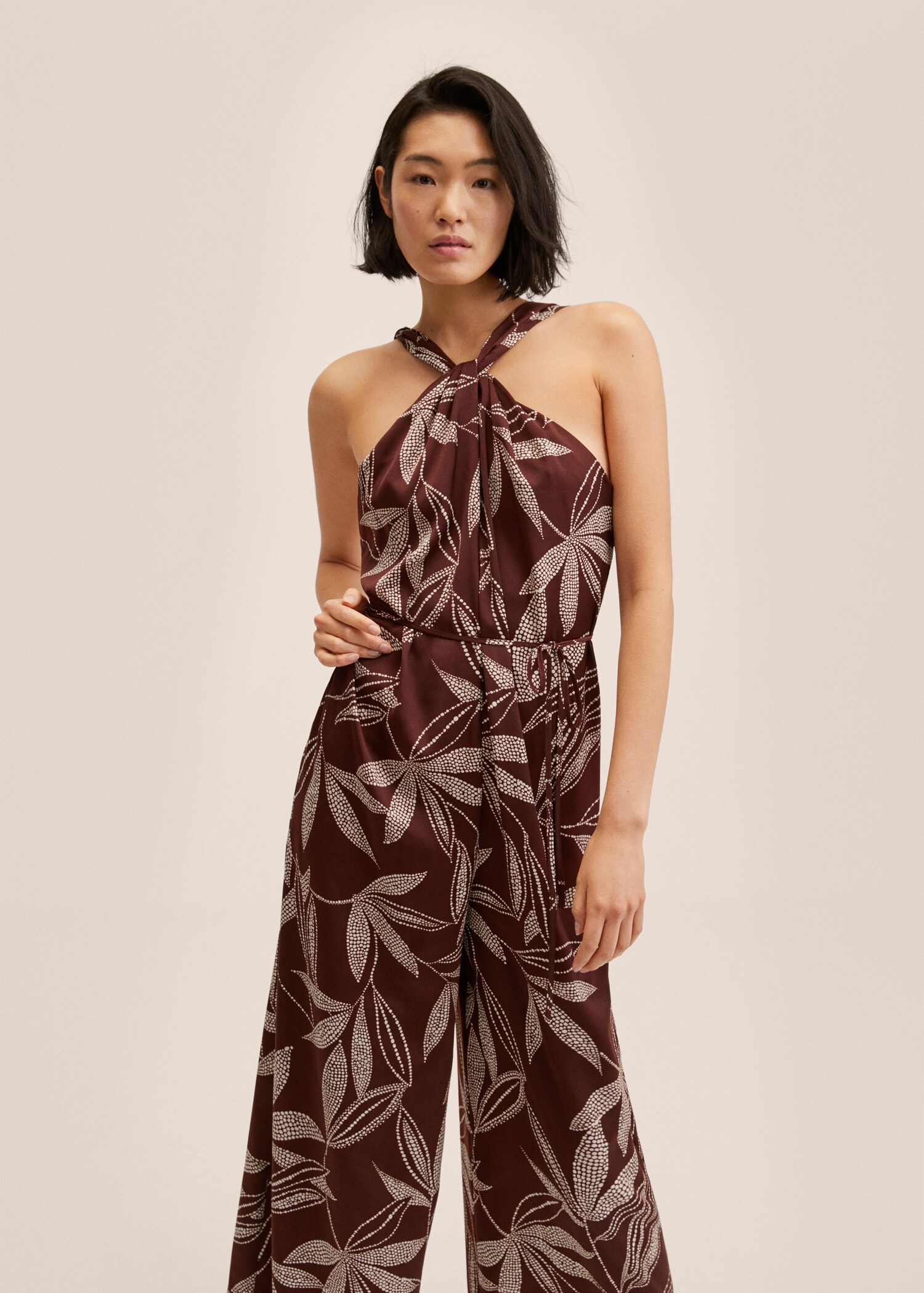 Knot printed jumpsuit - Medium plane