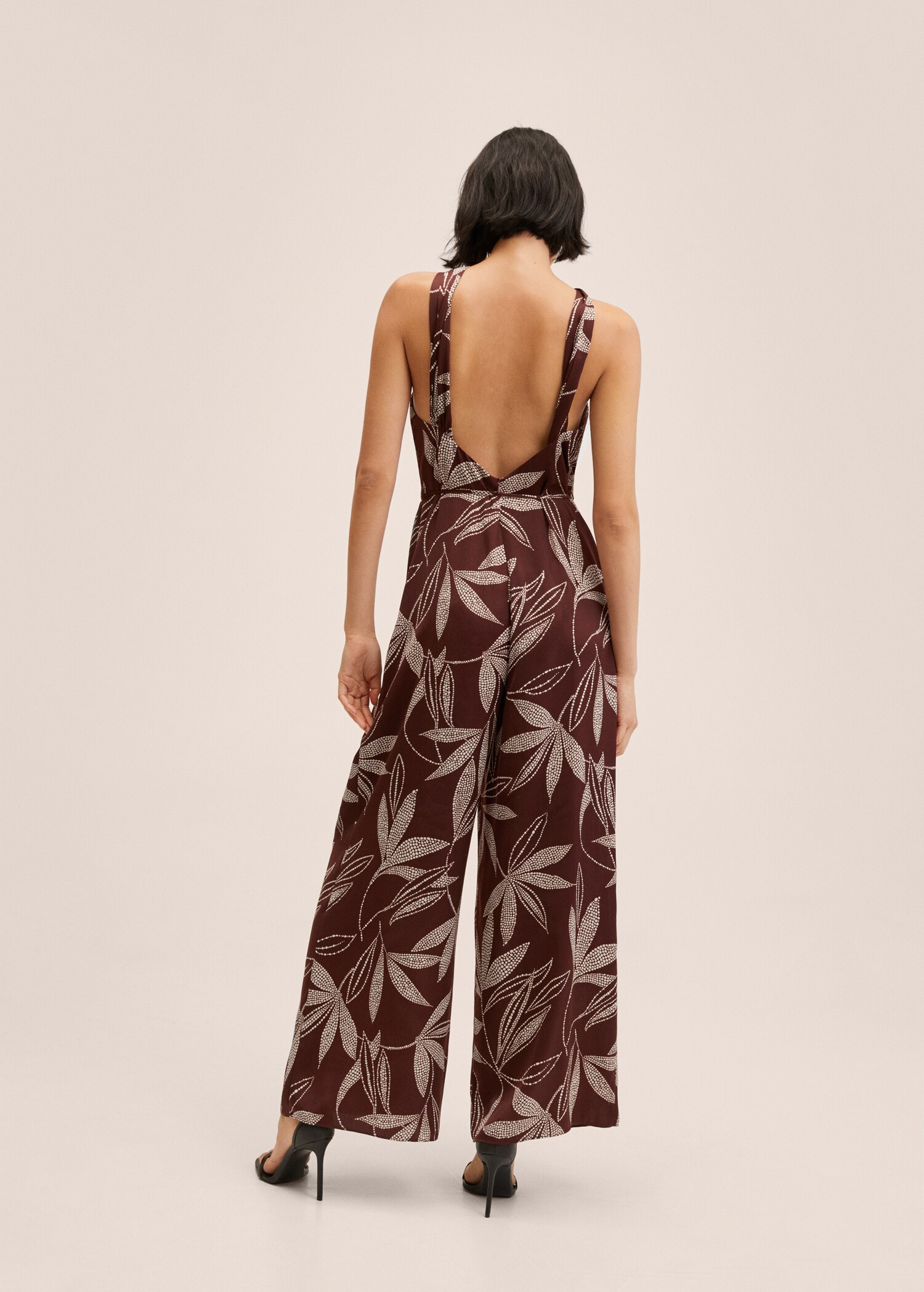 Knot printed jumpsuit - Reverse of the article