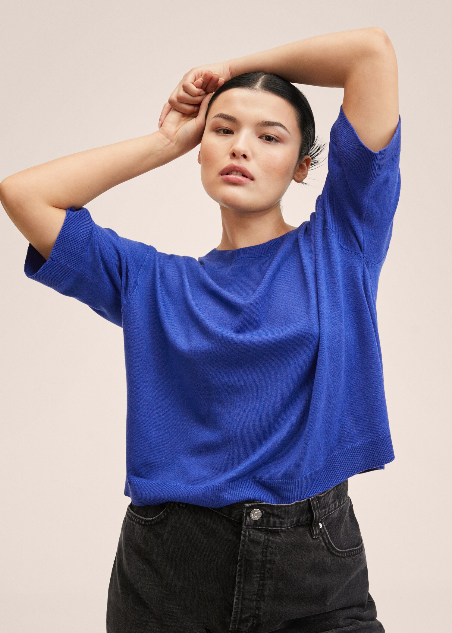 T-shirt en maille fine - Détail de l'article 5