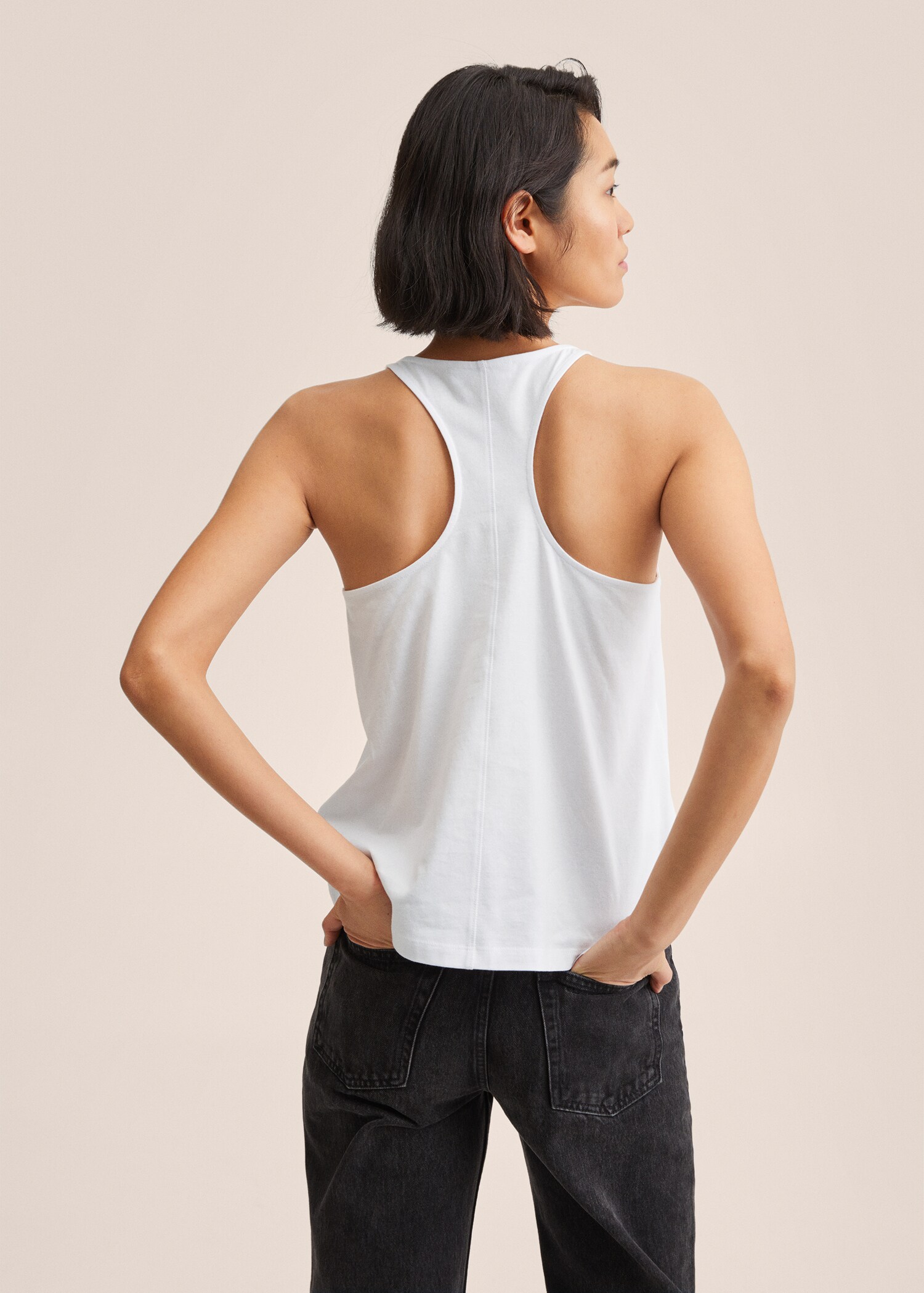 Essential cotton top - Reverse of the article