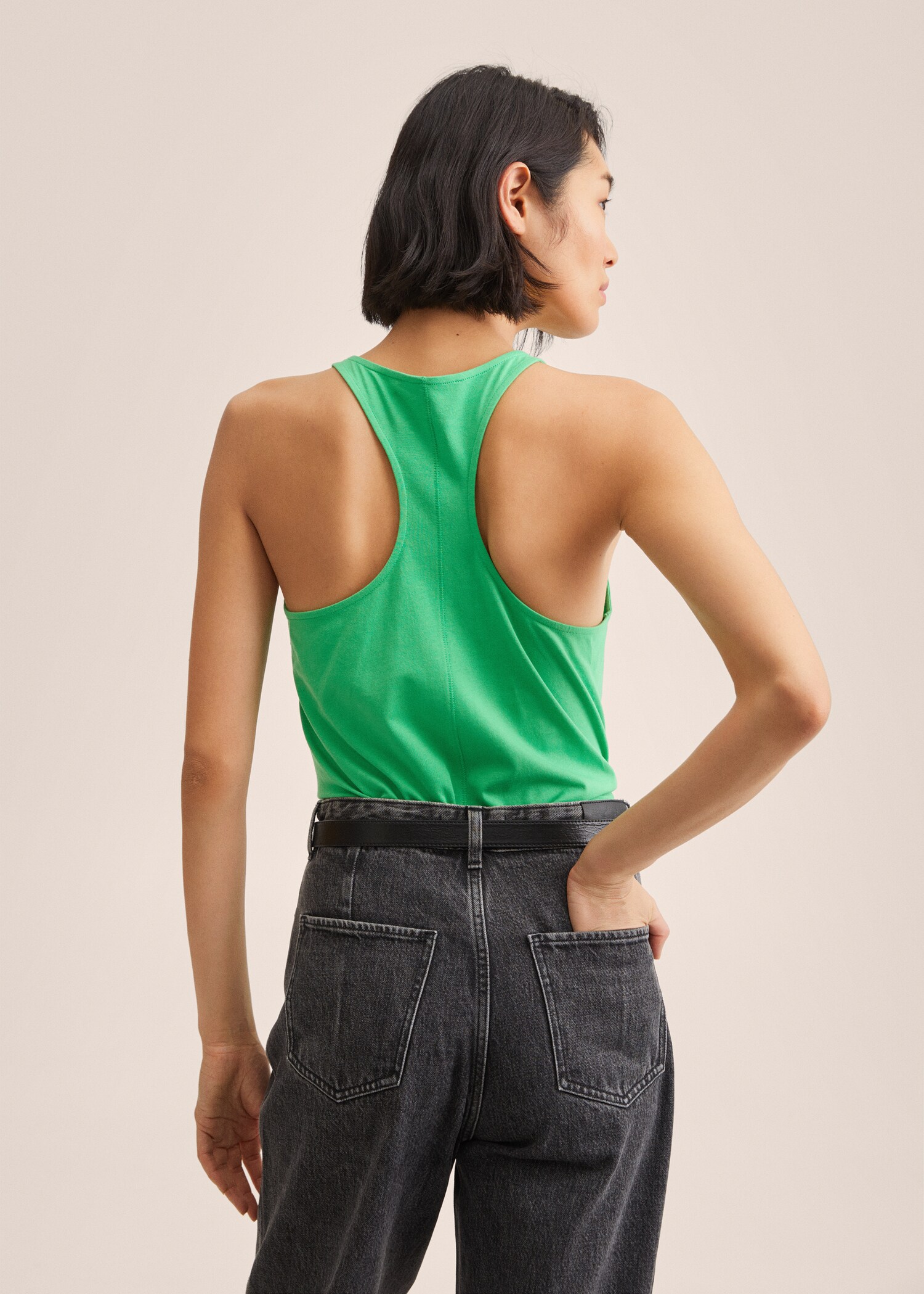 Essential cotton top - Reverse of the article