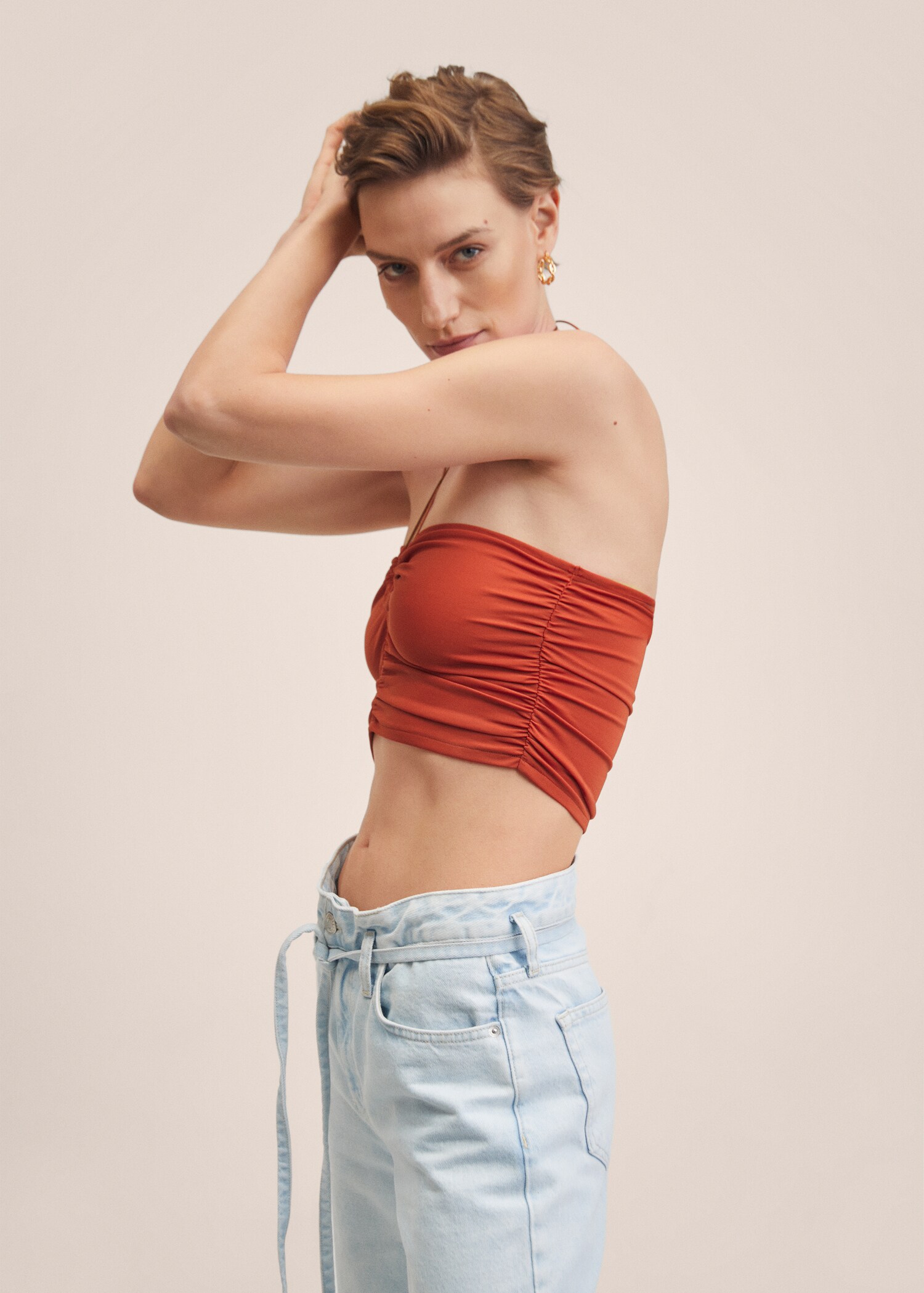 Draped crop top - Details of the article 2