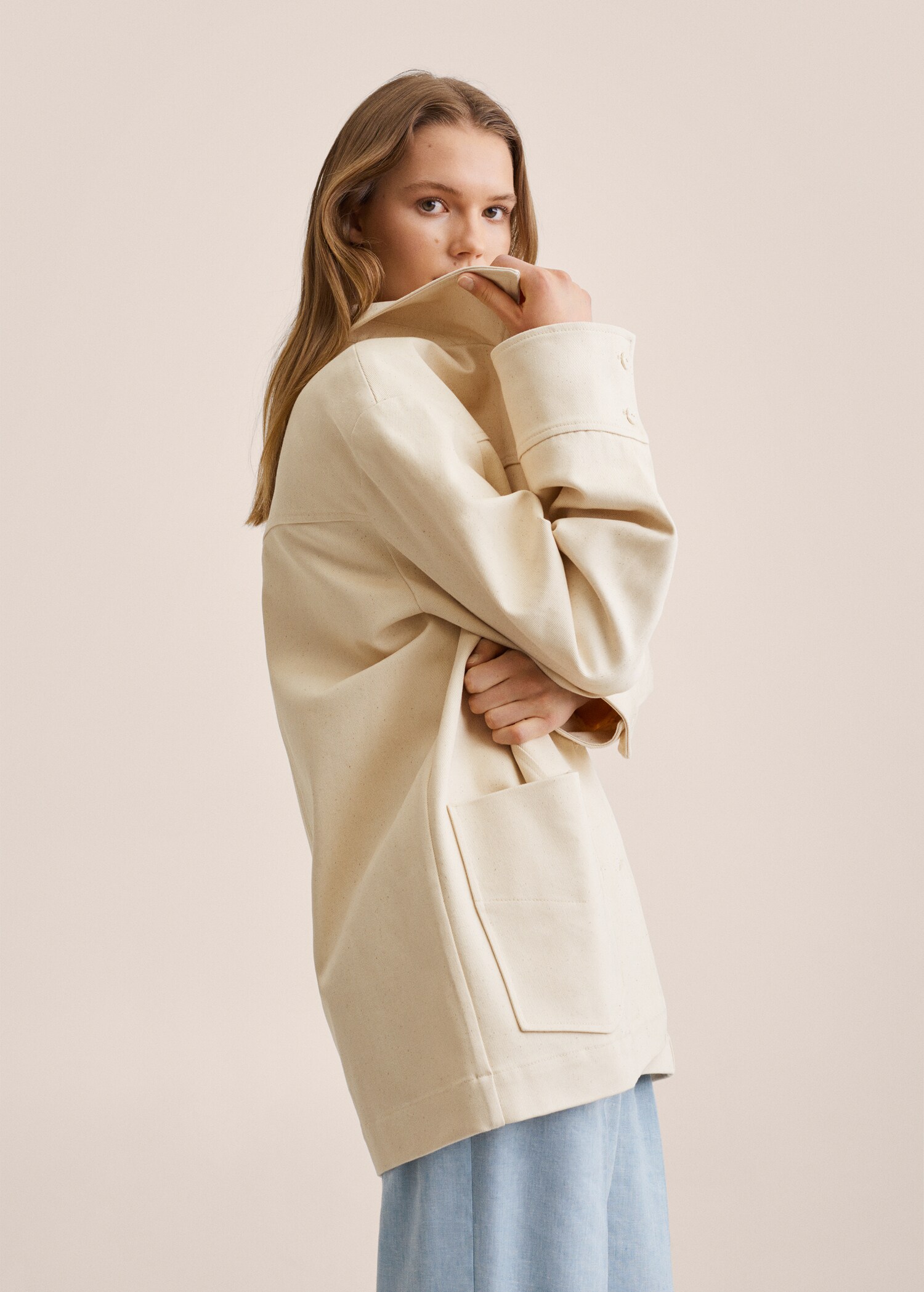 Oversized cotton jacket - Details of the article 6