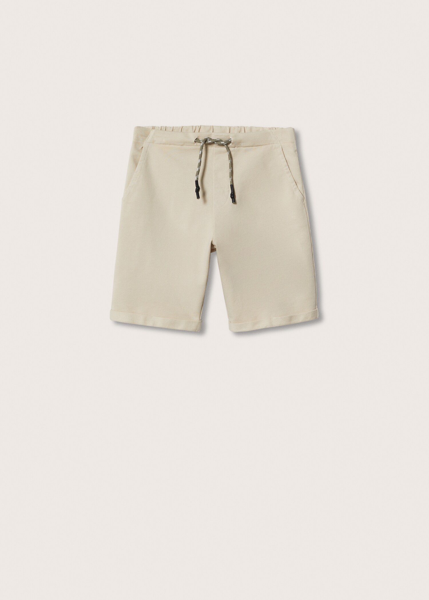 Cotton shorts with drawstring - Article without model