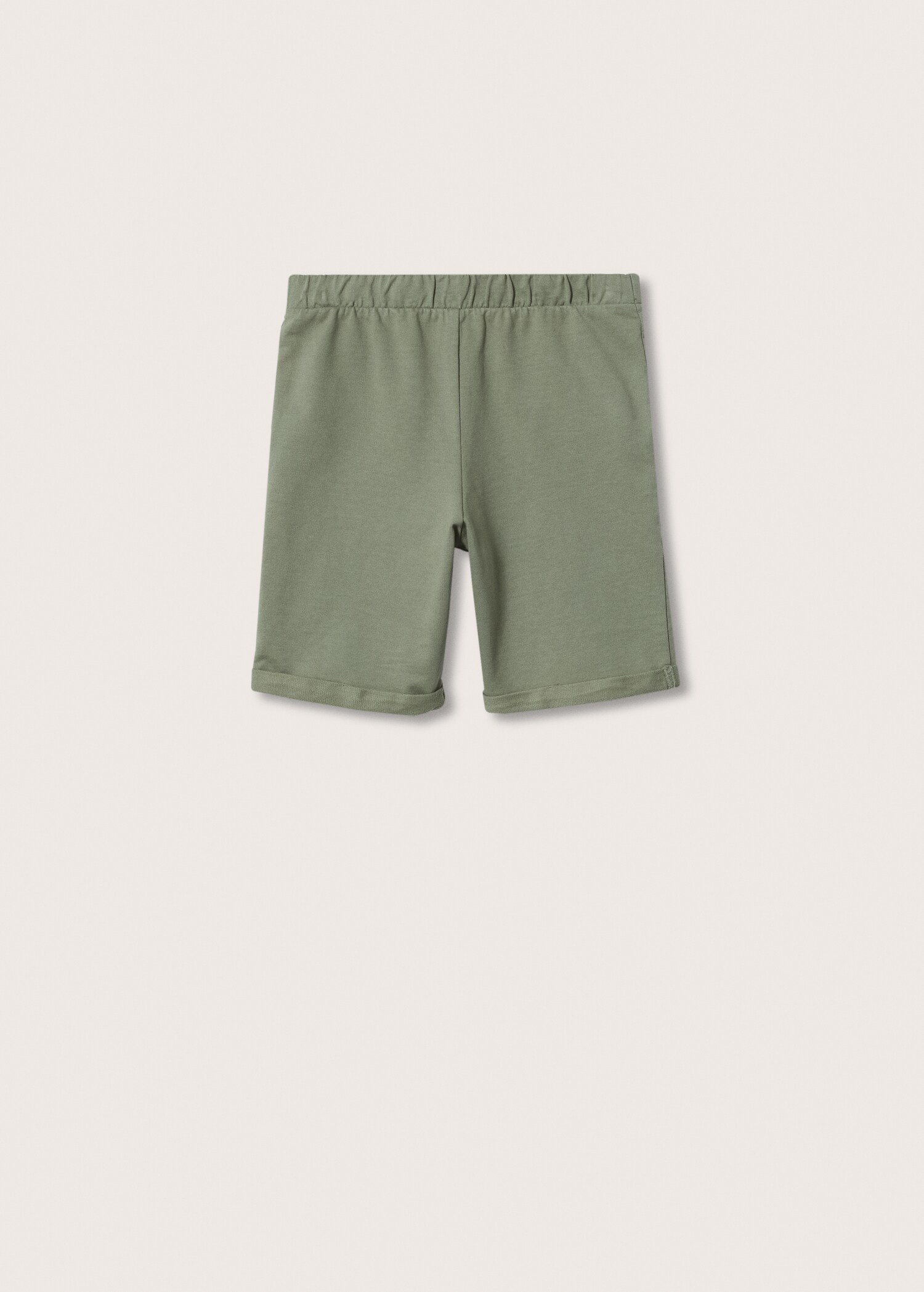 Cotton shorts with drawstring - Reverse of the article