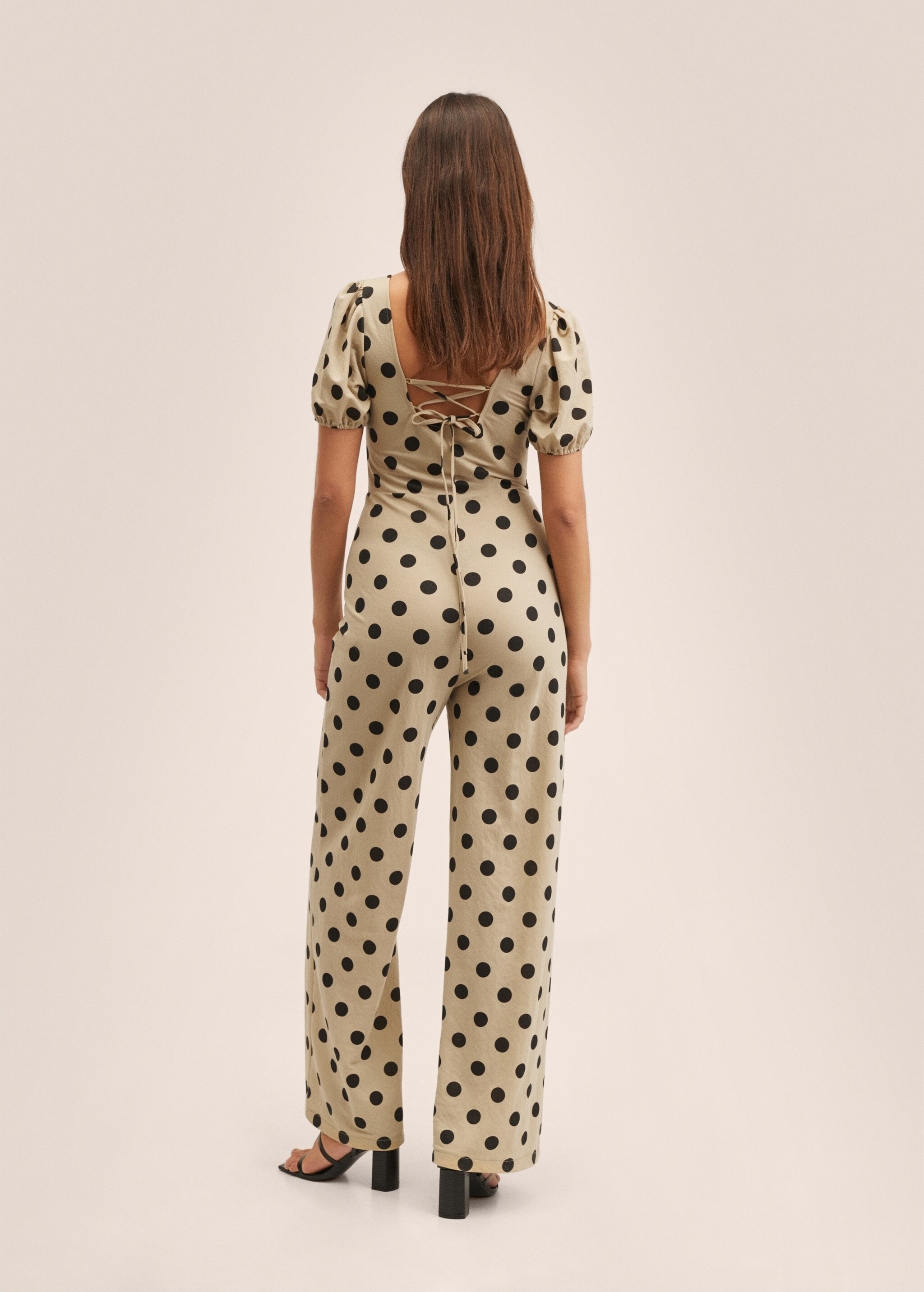 Polka-dot print jumpsuit - Reverse of the article