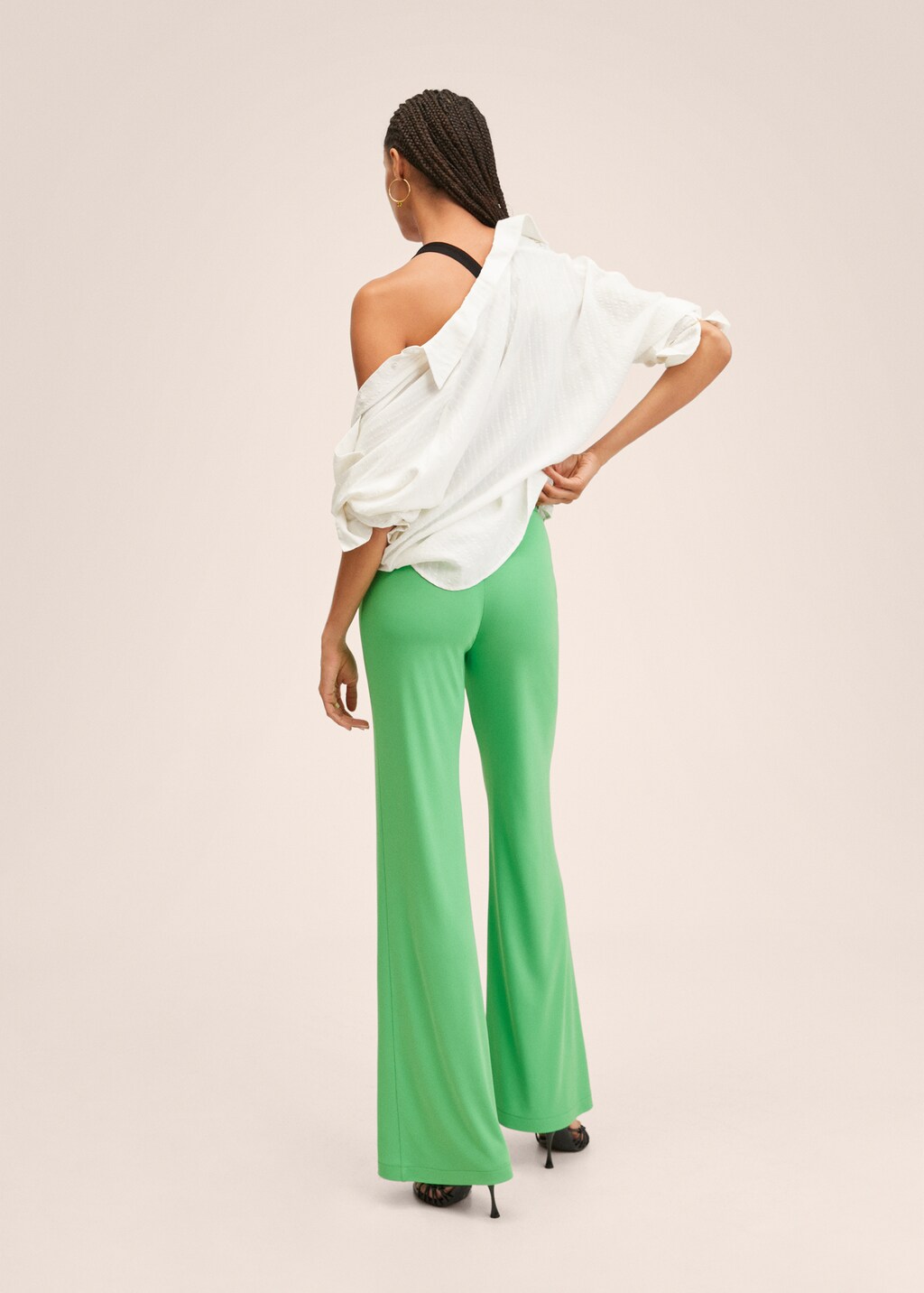 Pantalon fluide évasé femme hotsell