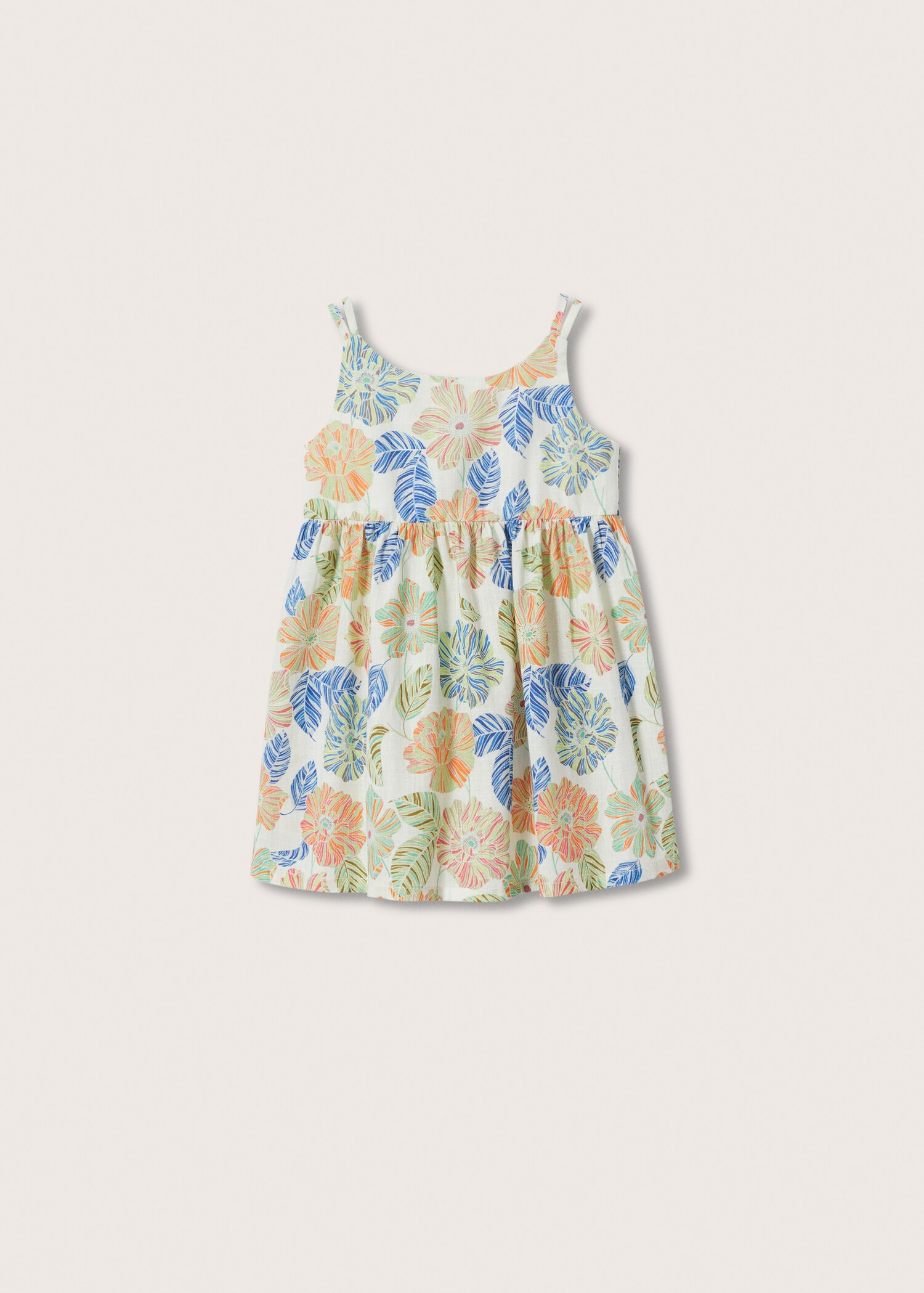Tropical print dress - Reverse of the article