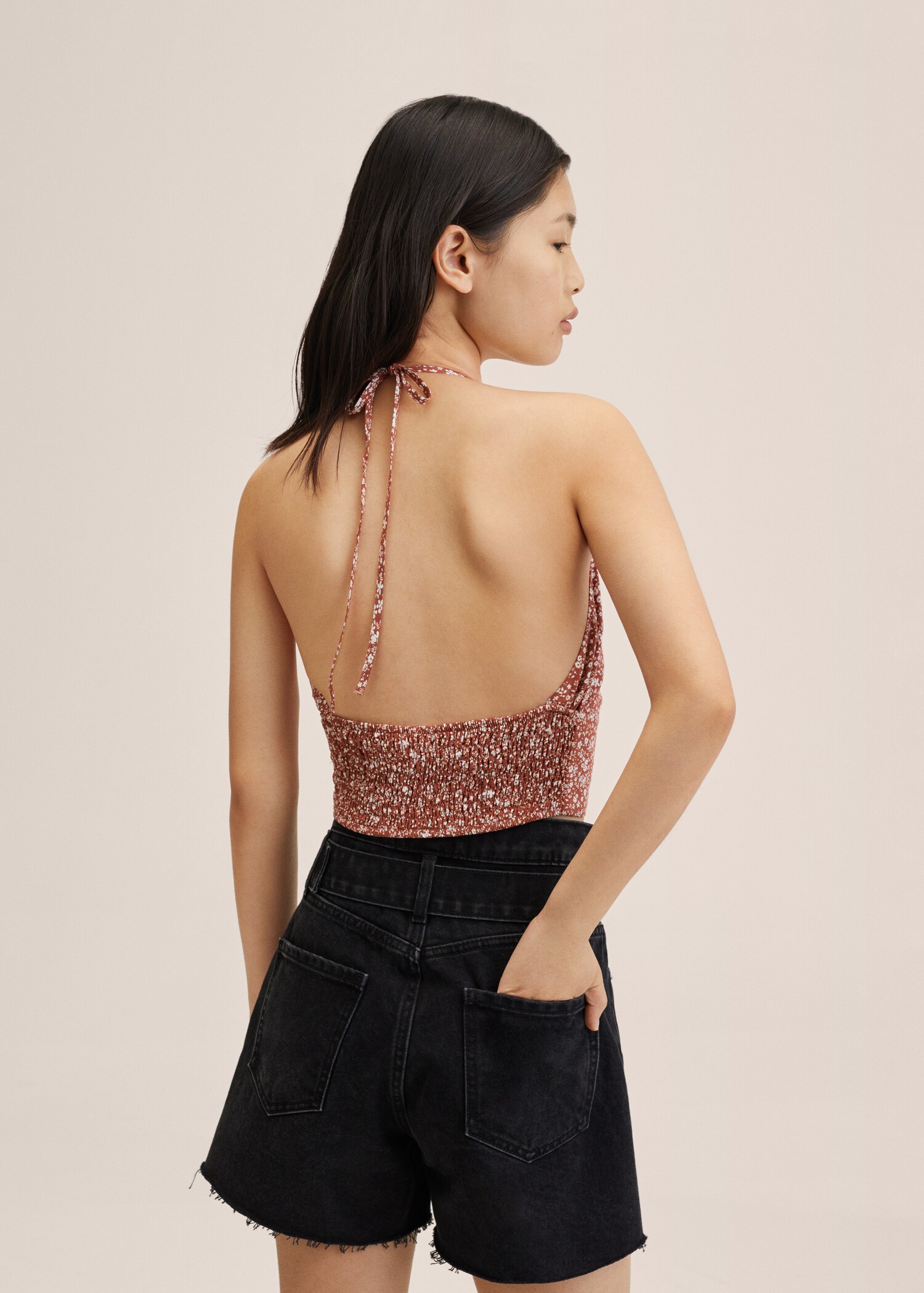 Floral print top - Reverse of the article