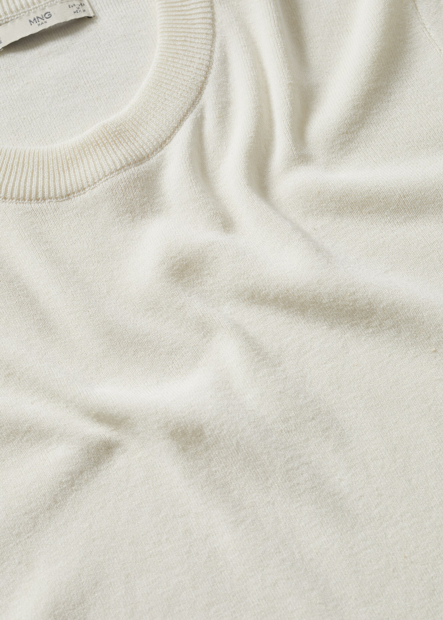 Cotton linen-blend T-shirt - Details of the article 8