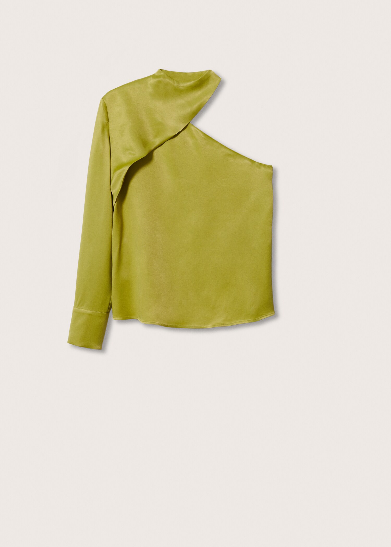 Blusa asimétrica satinada - Artículo sin modelo