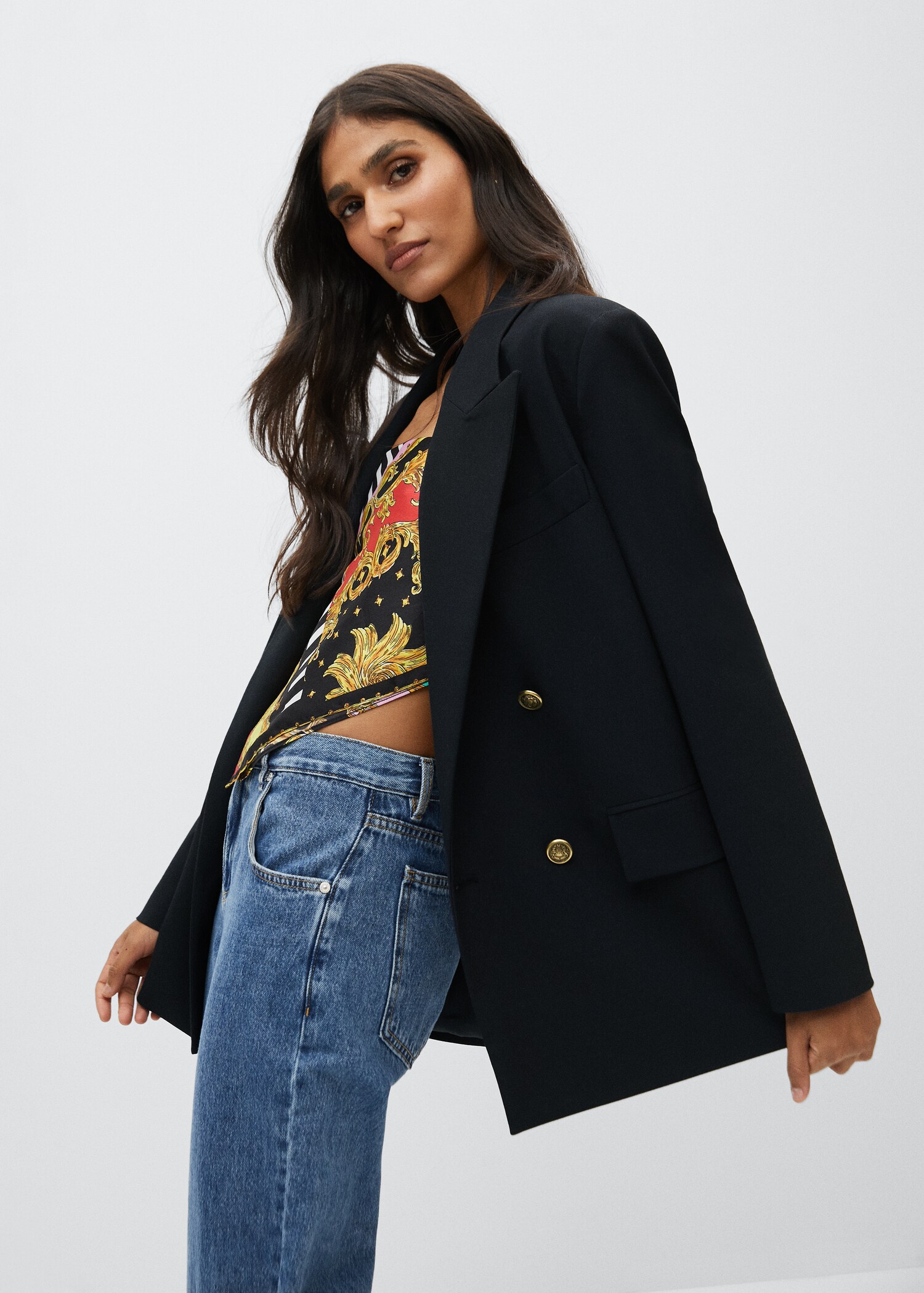 Double-breasted blazer - Medium plane