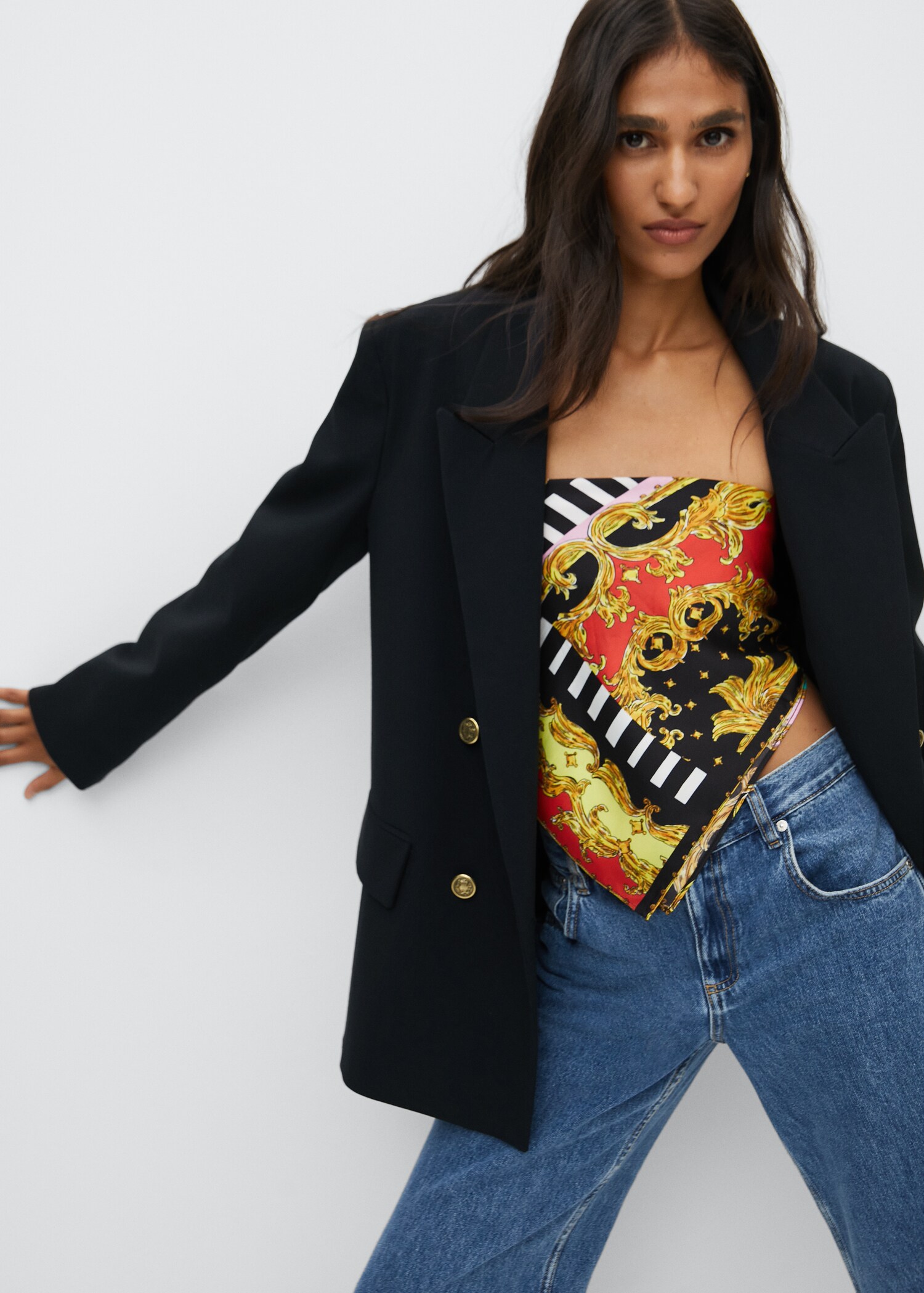 Double-breasted blazer - Details of the article 1