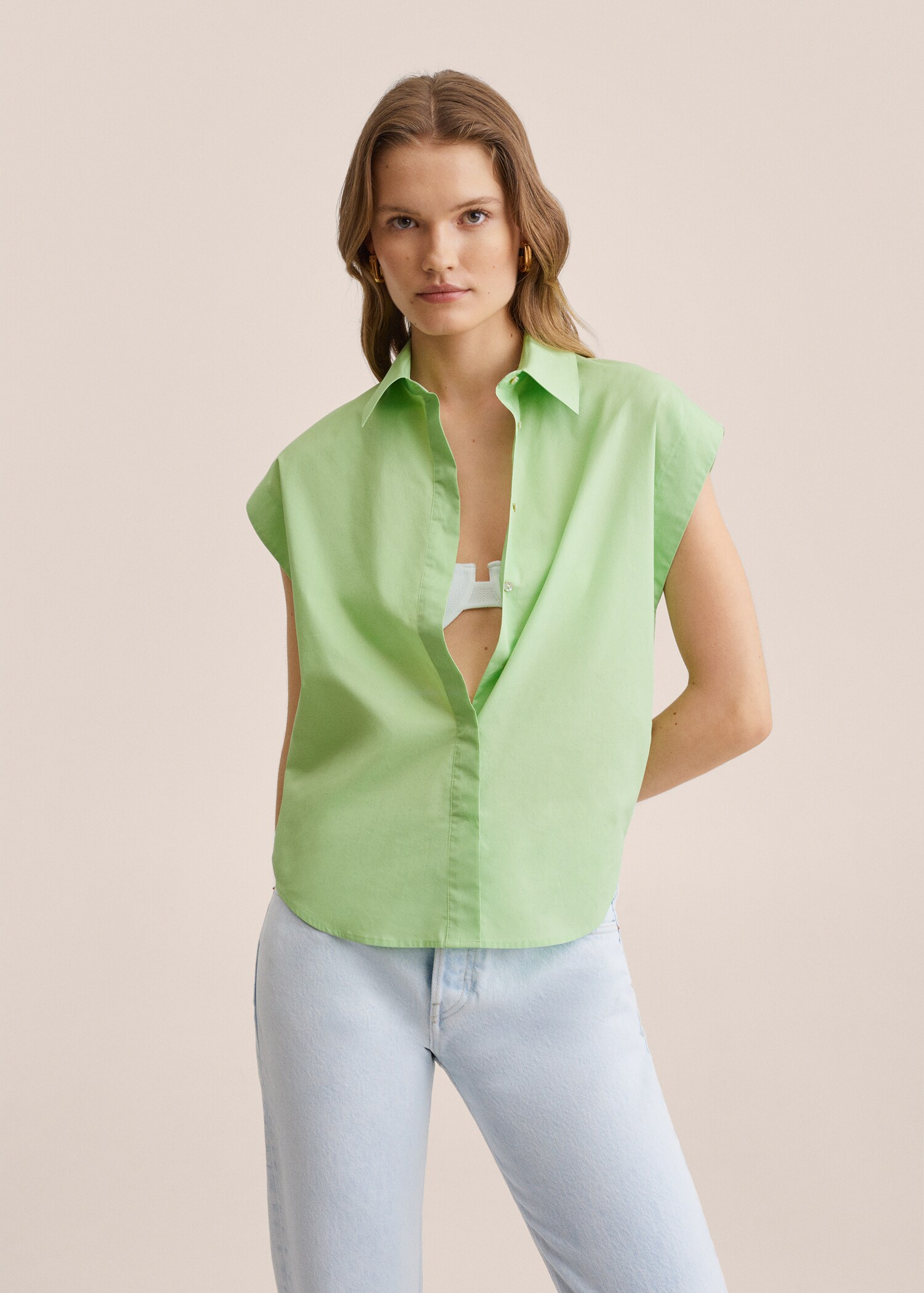 Oversize cotton shirt - Medium plane